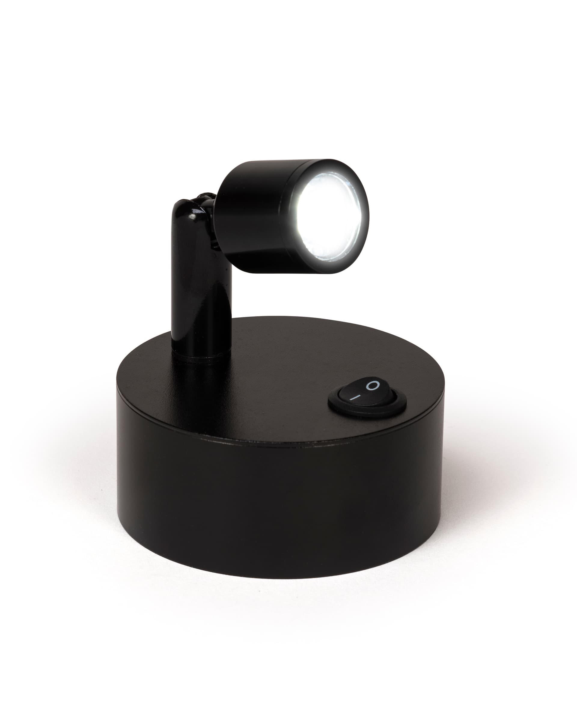 Display case spotlights with black oxidation finish 