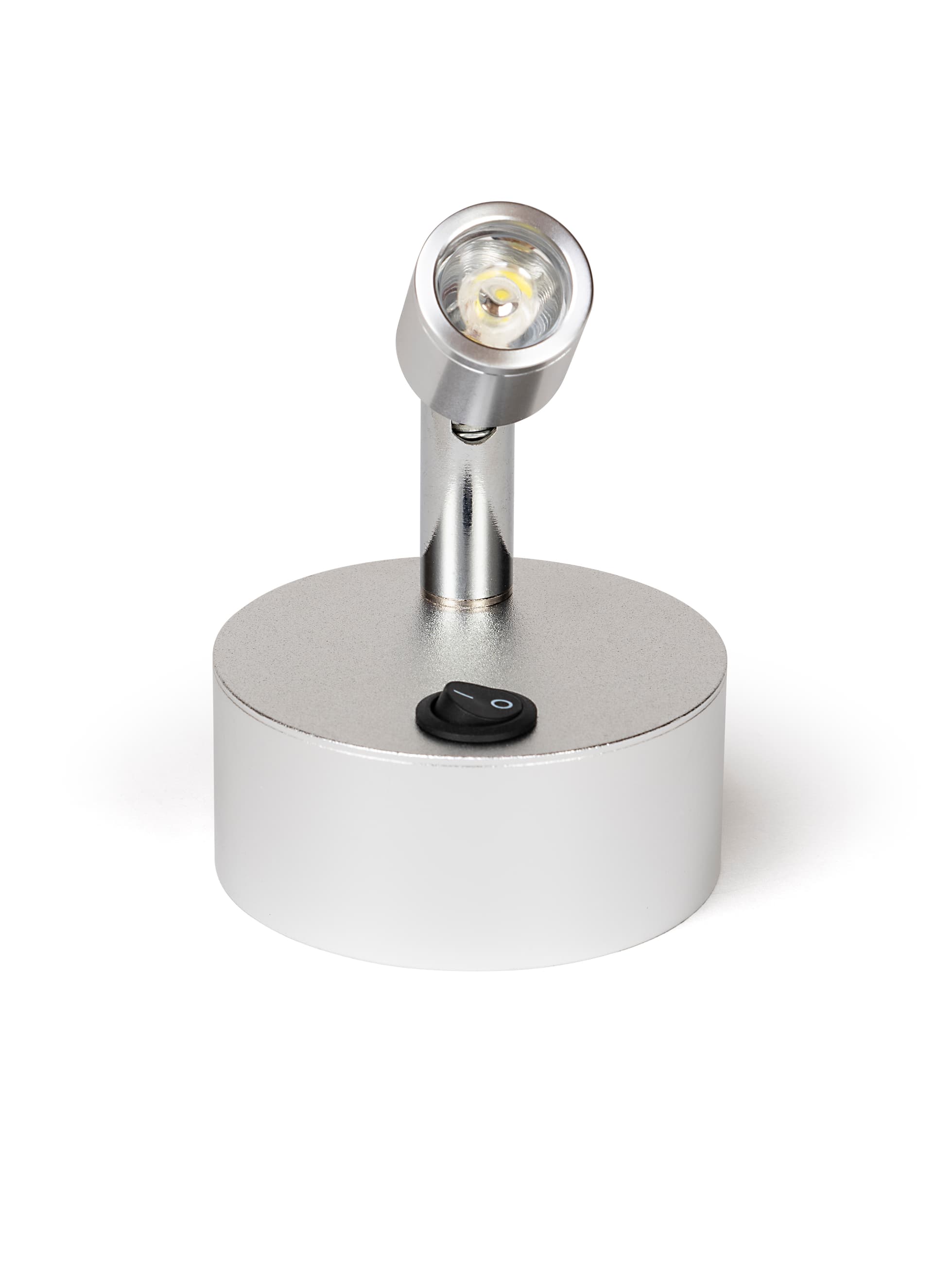 Aluminum display case spotlights 