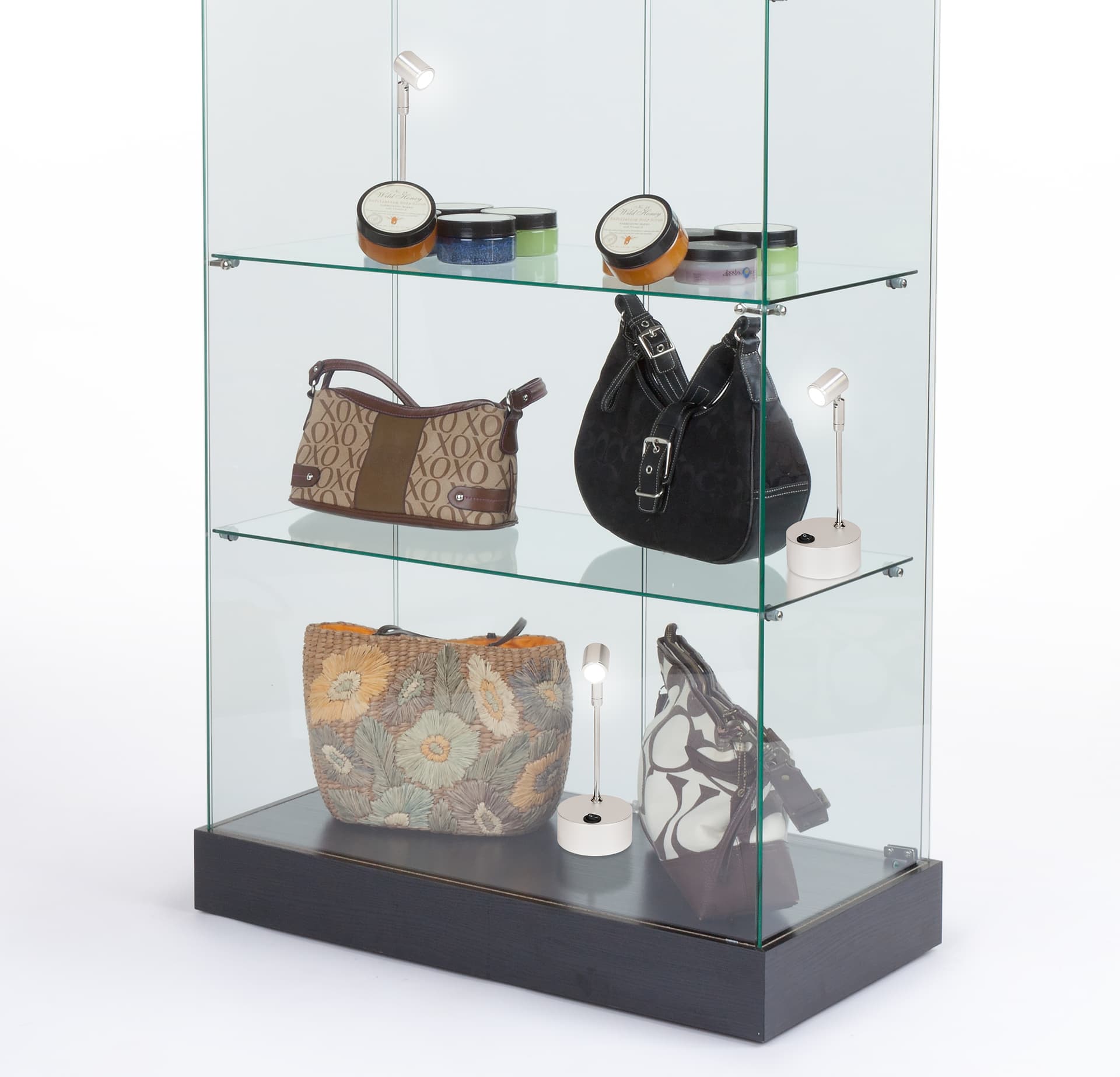 Display case spotlights are the ideal accessory