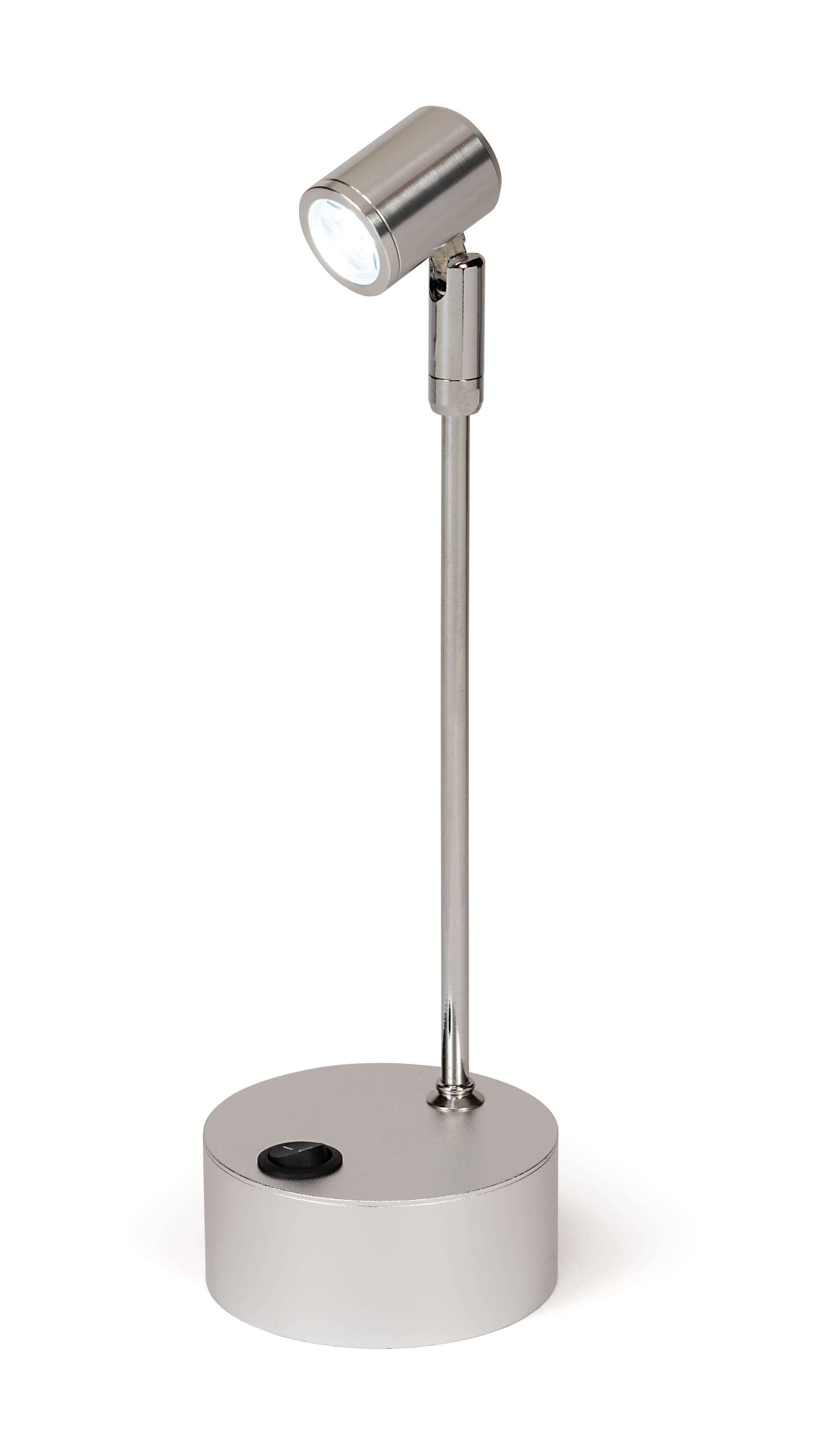 Aluminum display case spotlights