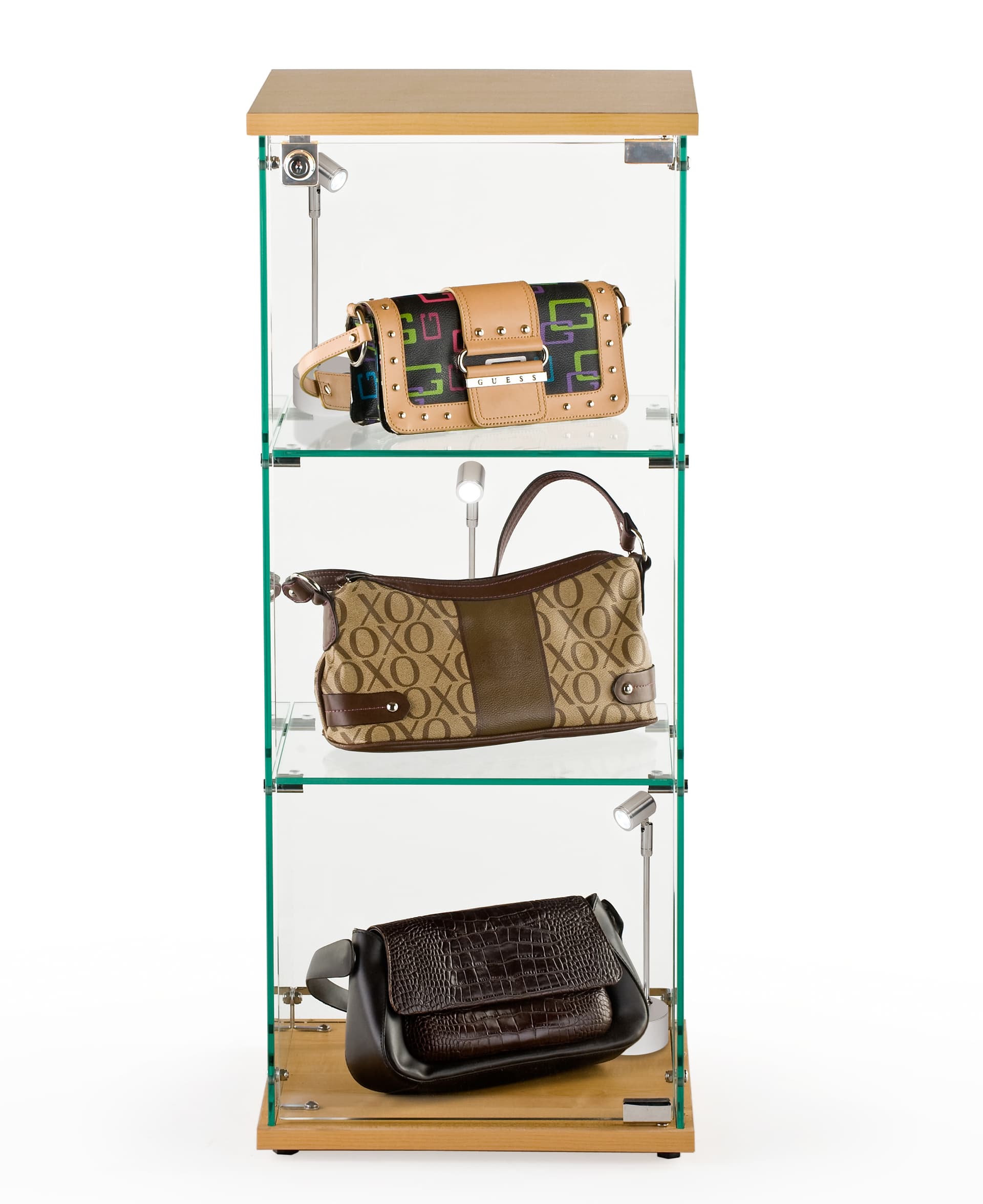 Display case spotlights are easily portable