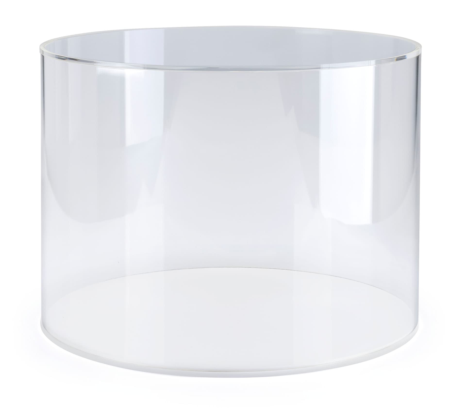 Acrylic Round Countertop Display Case | Clear Lift-Off Top | Displays2Go