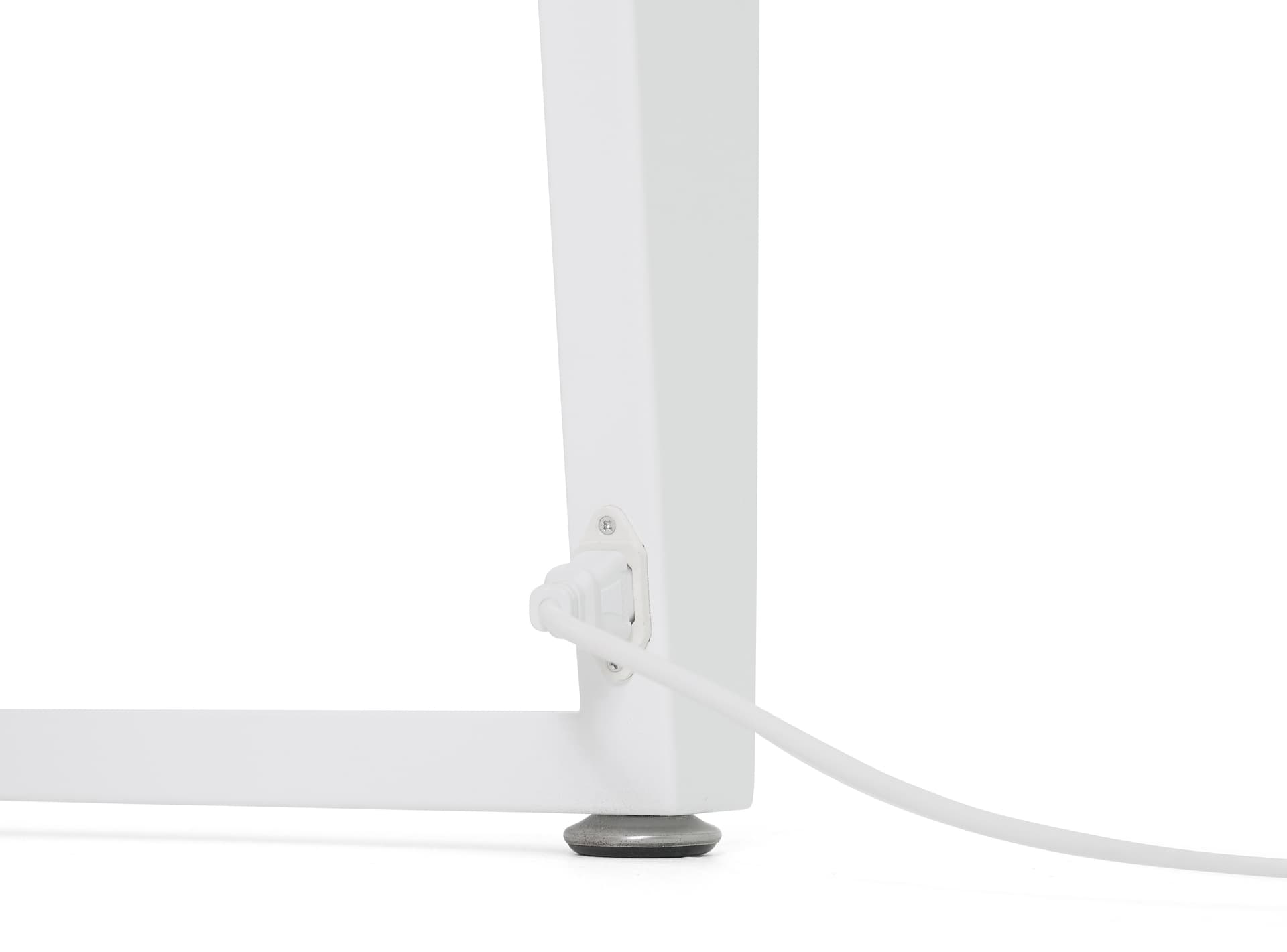 Interactive touch screen table with built-in power cable management 