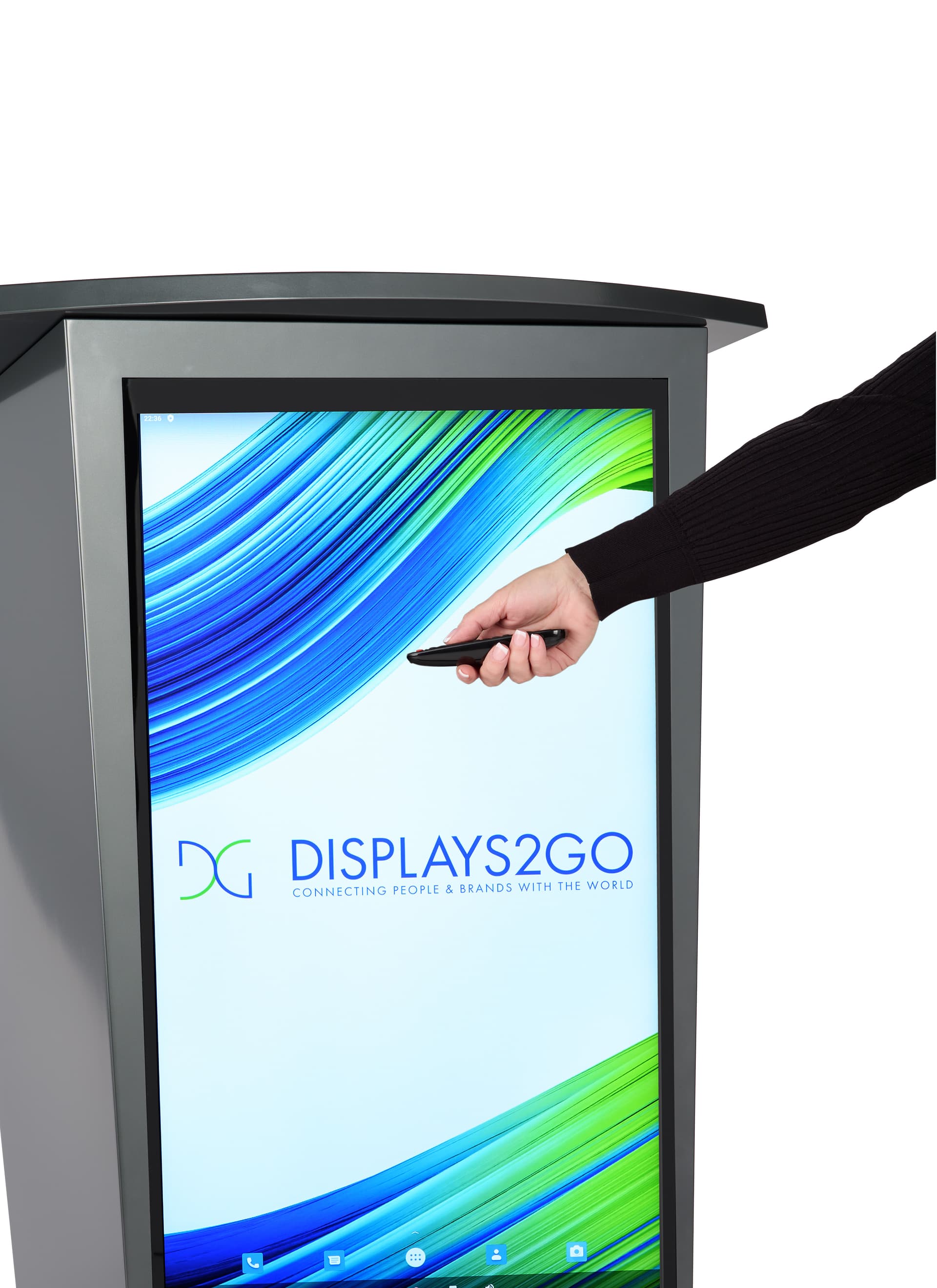 Digital podium with remote