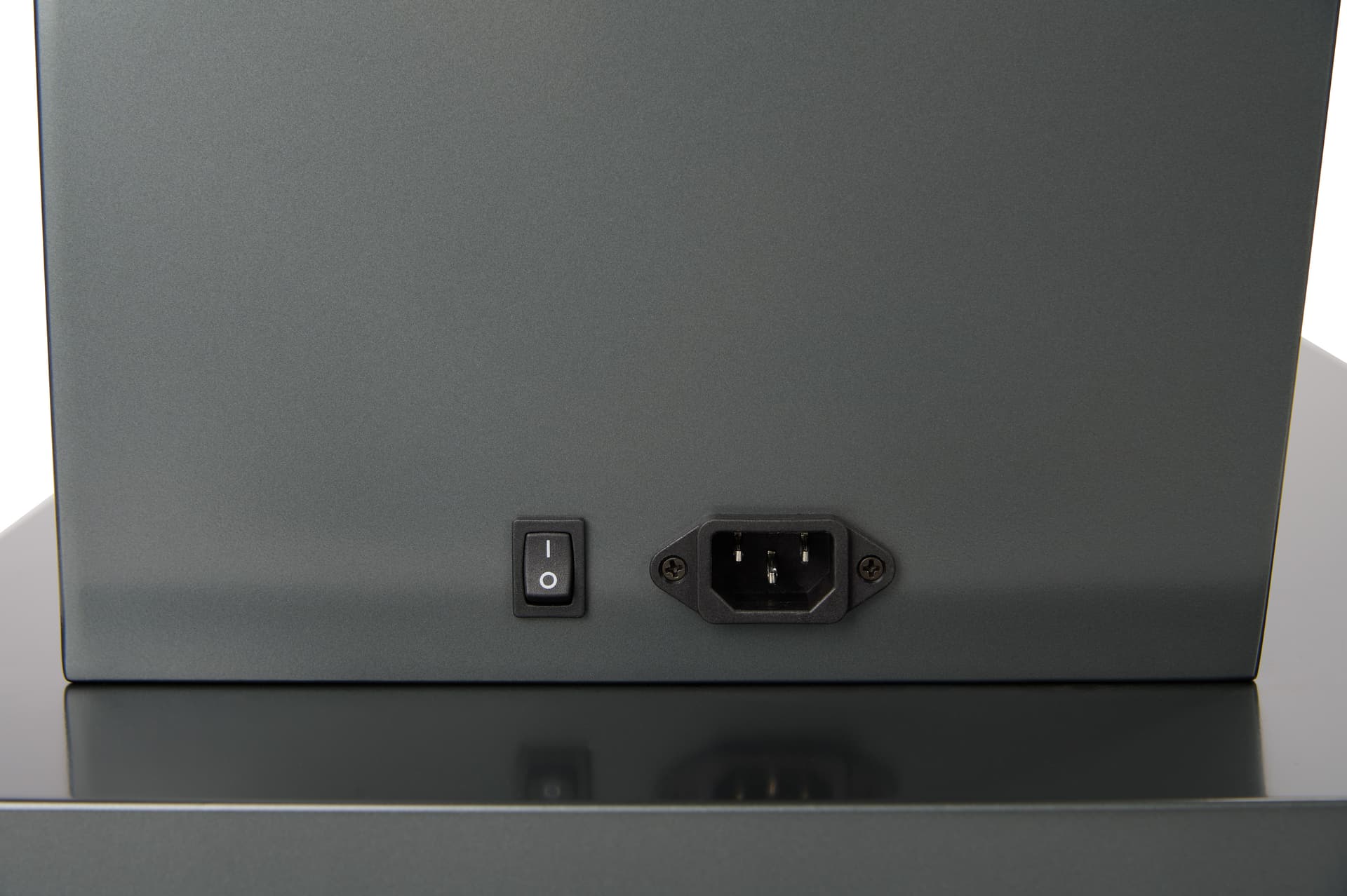 Digital podium with power switch and power receptacle