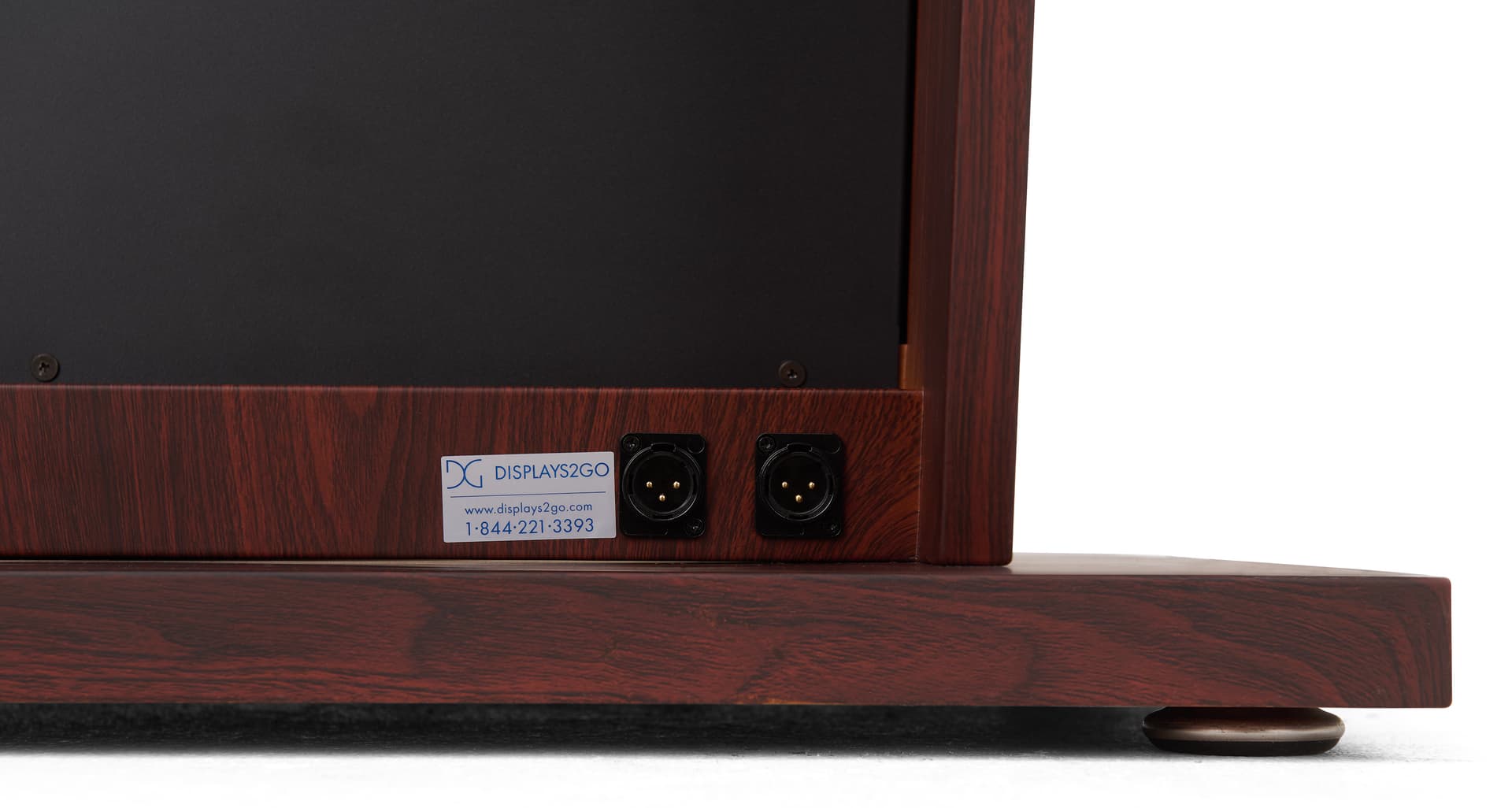 Digital podium with two XLR ports for professional audio systems
