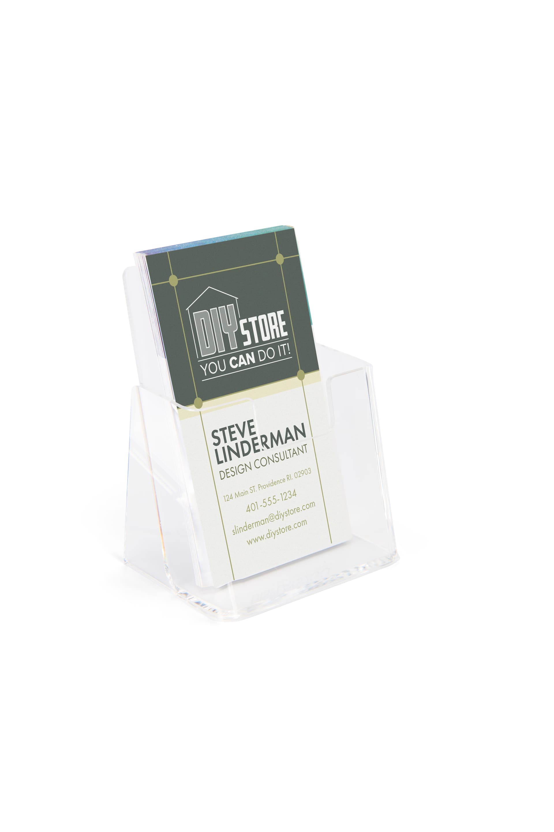 Vertical business card holder light weight and portable