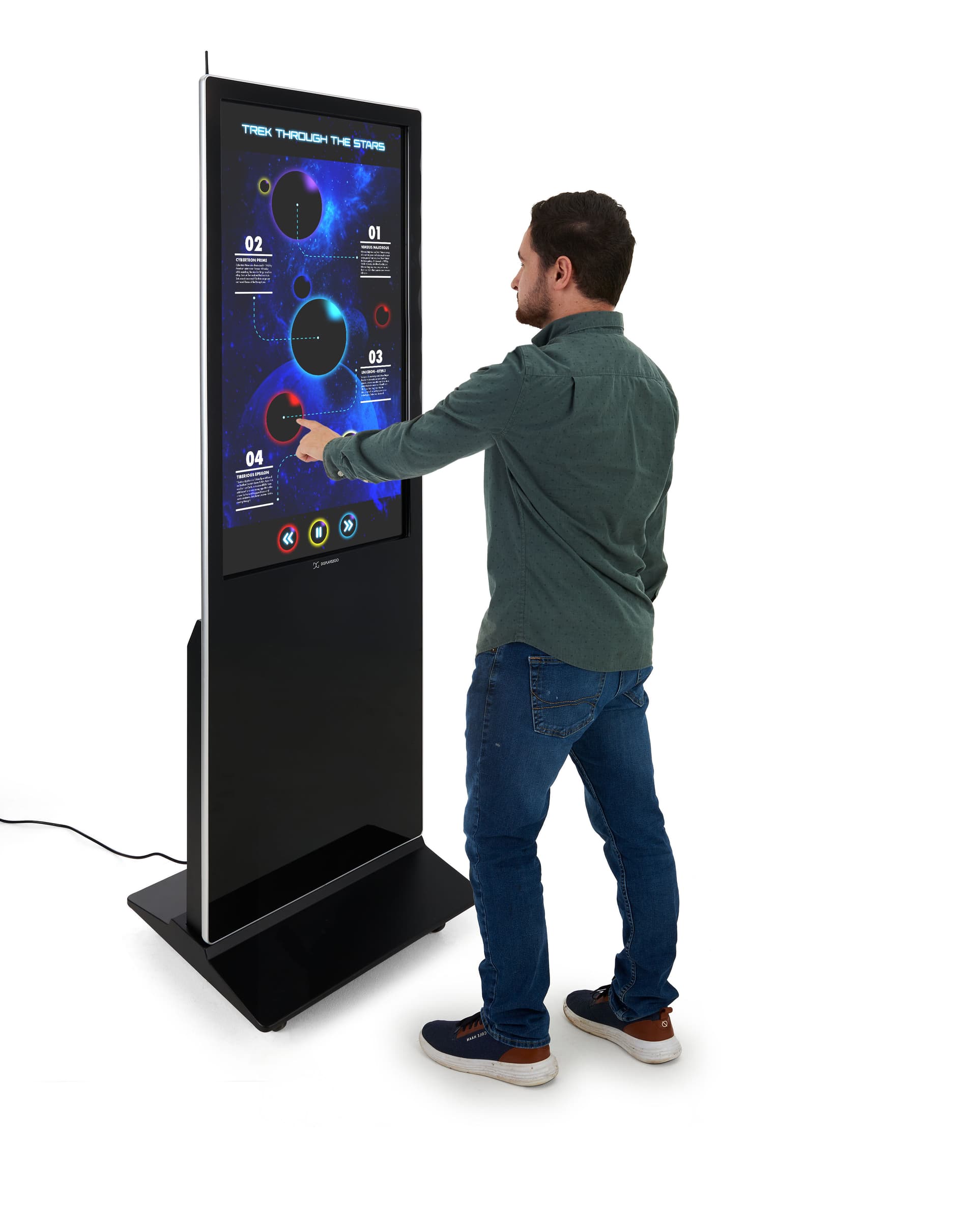 Advertising Multimedia Kiosk with 178° Viewing Angle