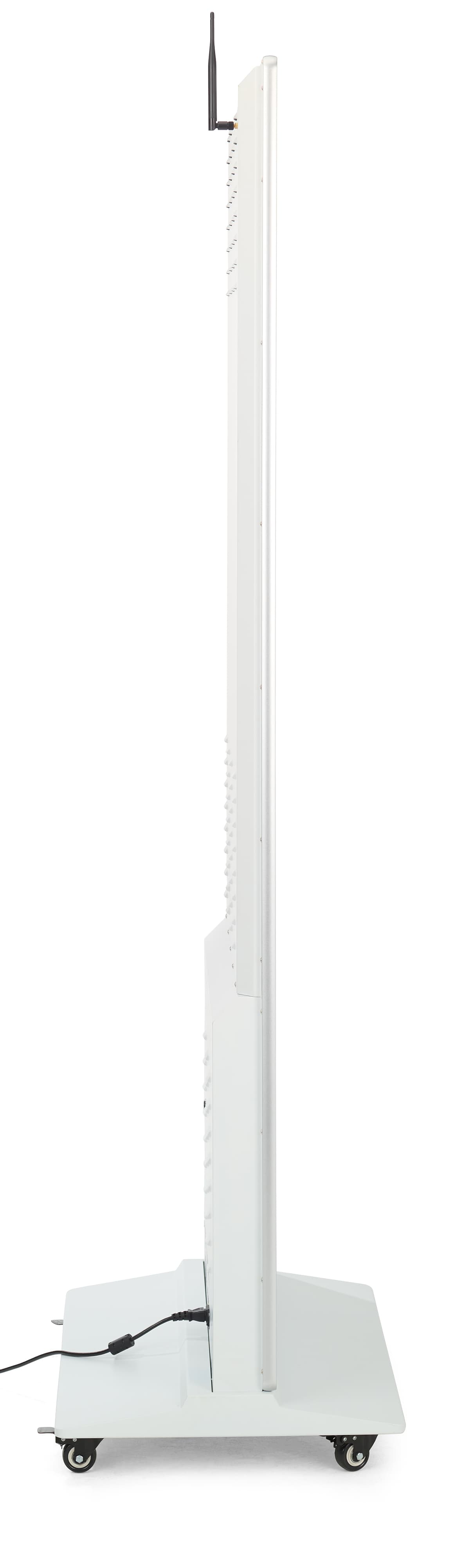 Advertising Multimedia Kiosk showcasing the sleek side angle