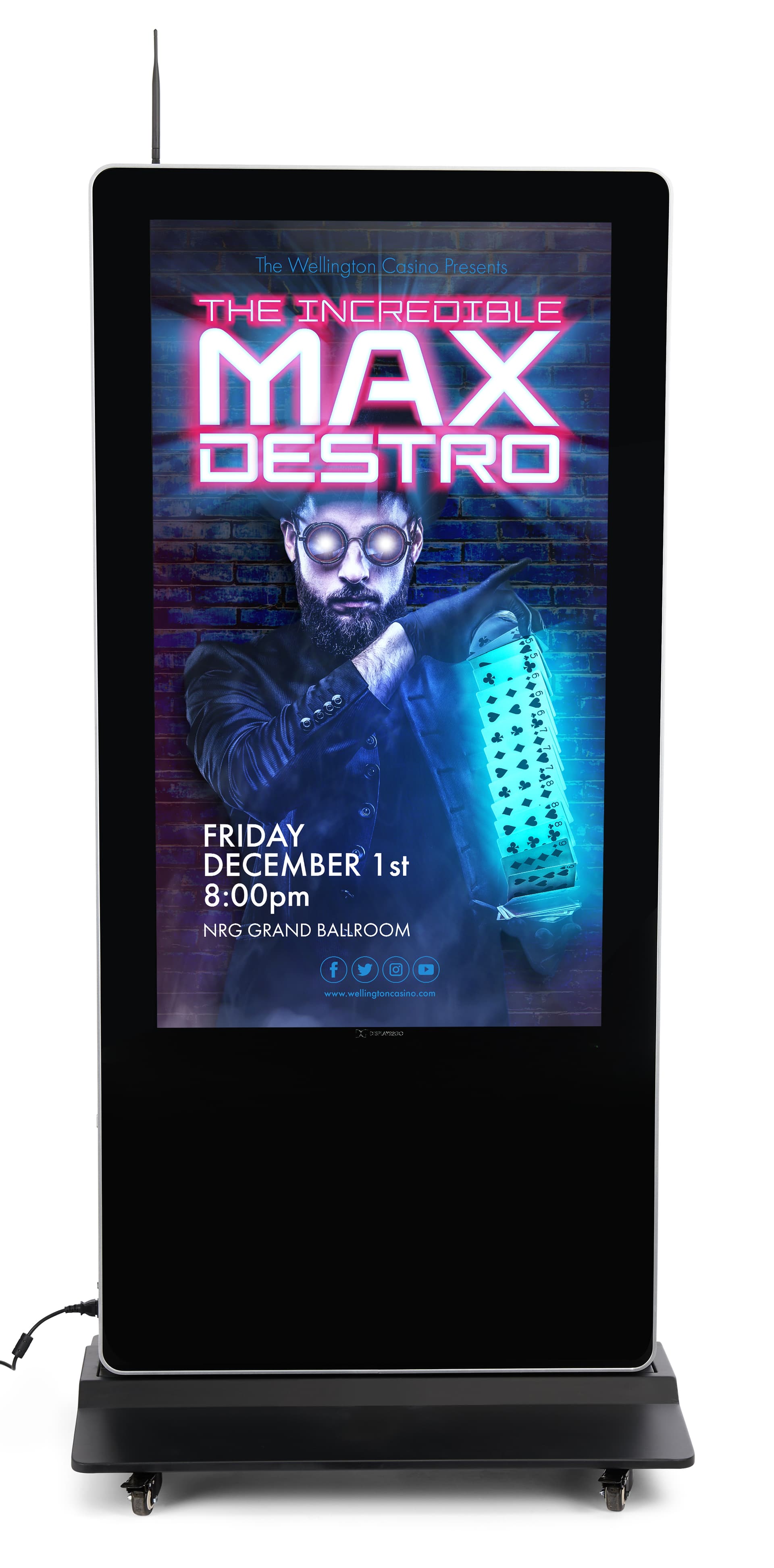 Double-sided digital non-touch display with 4 GB of RAM