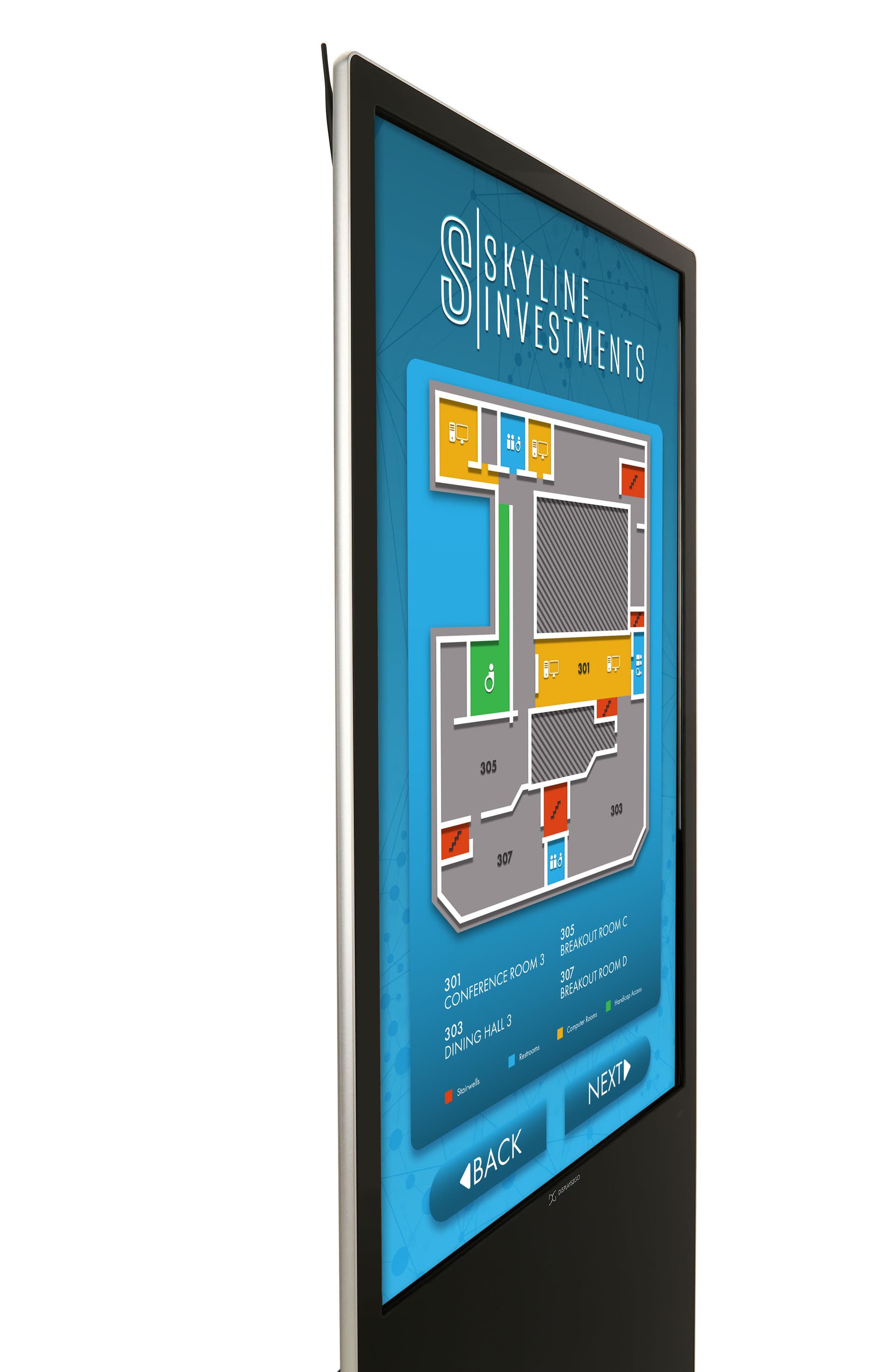 Advertising Multimedia Kiosk with Portrait Orientation 
