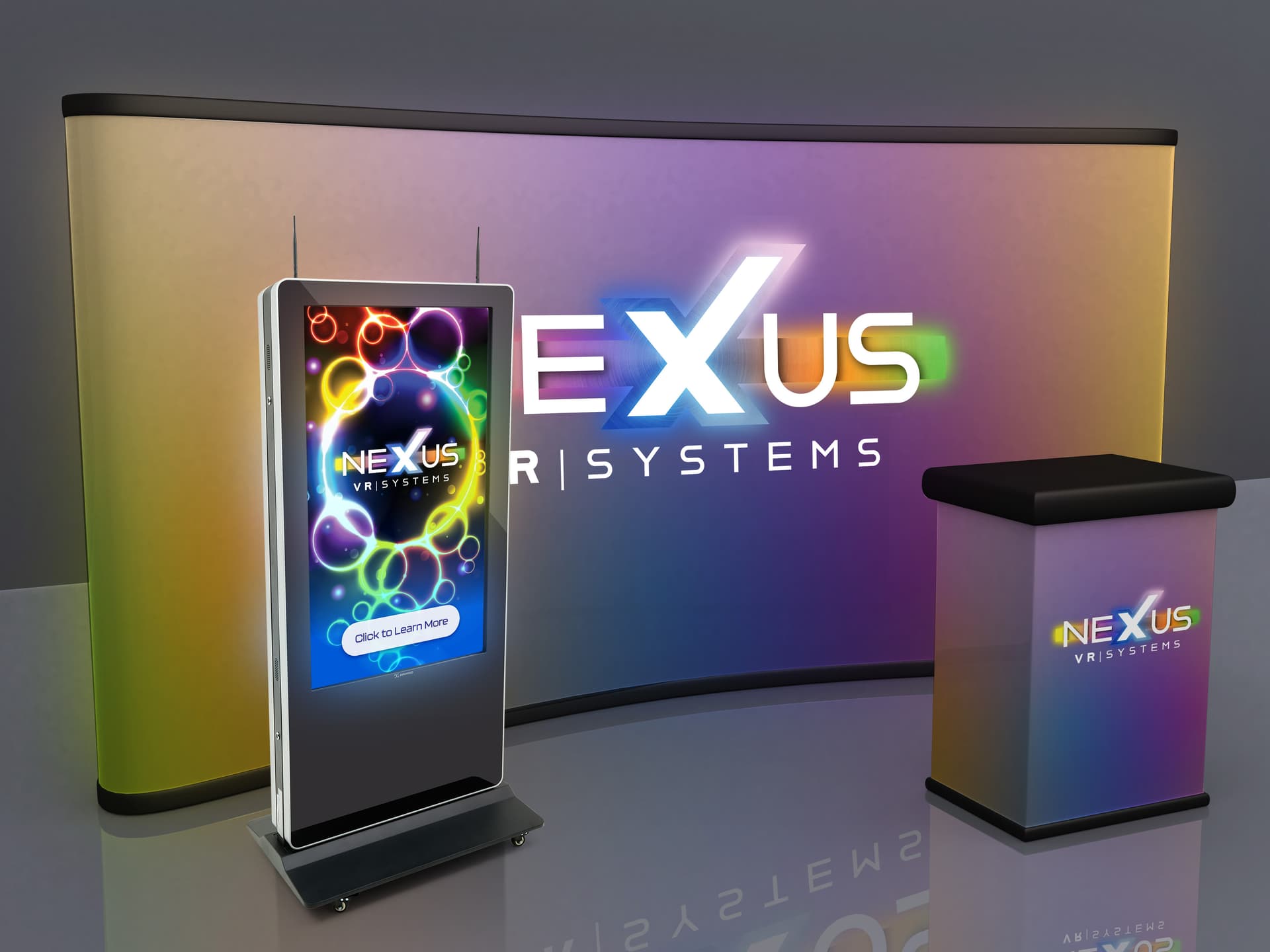Double-sided digital vertical touchscreen kiosk with six usb ports