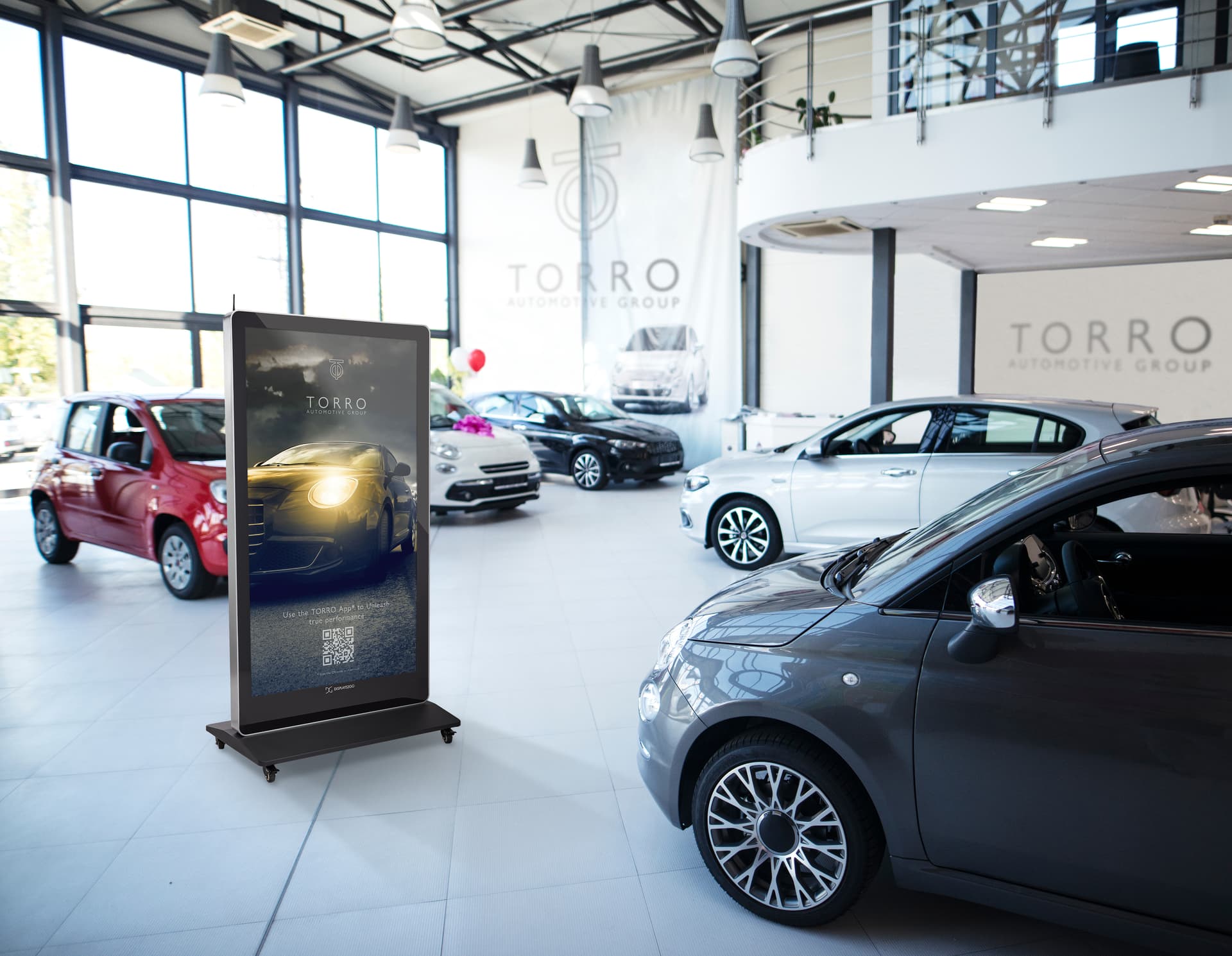 Digital poster display with Android 11 operating system and built-in WIFI