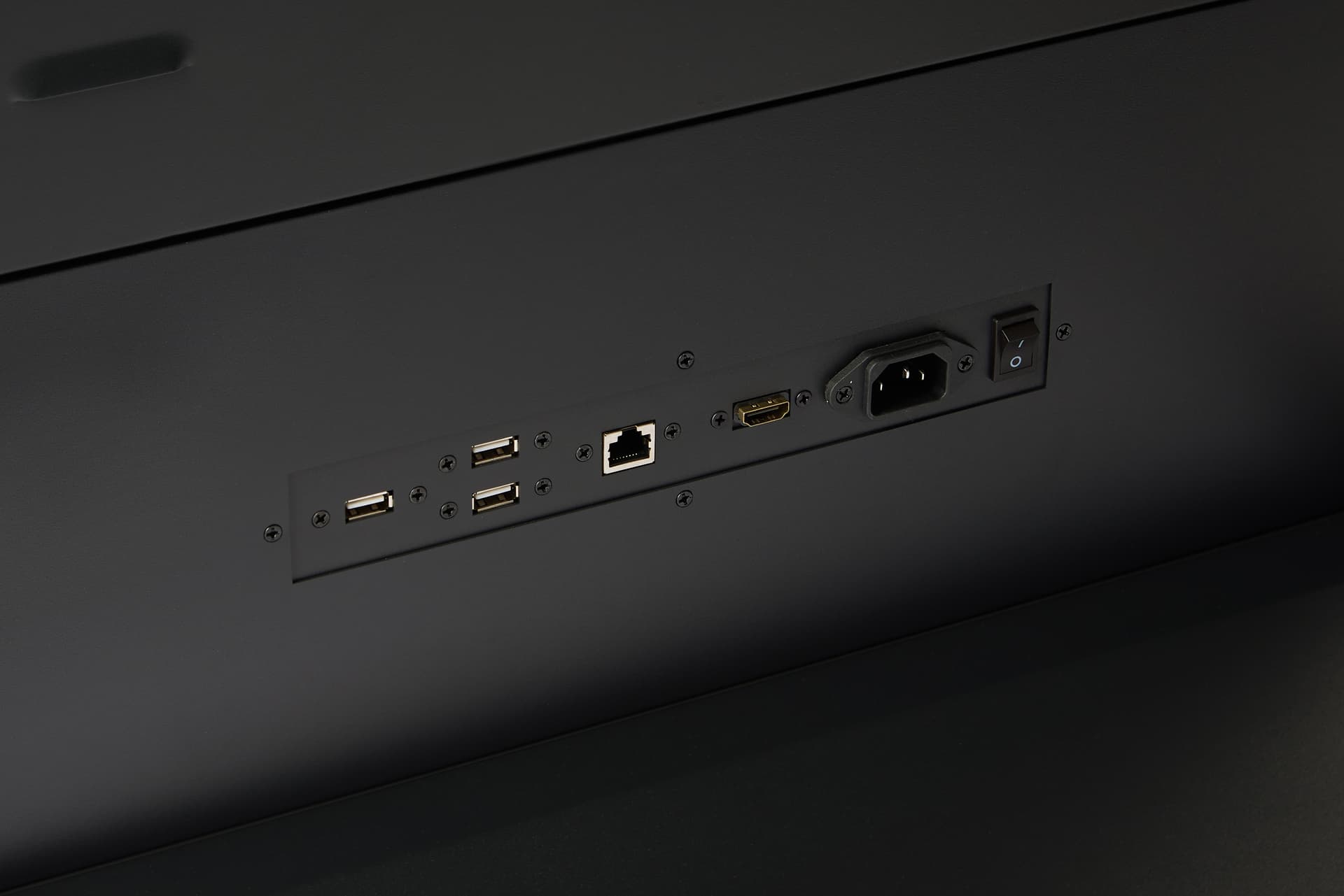 Digital poster display with a multitude of ports that can support videos, images, and gifs