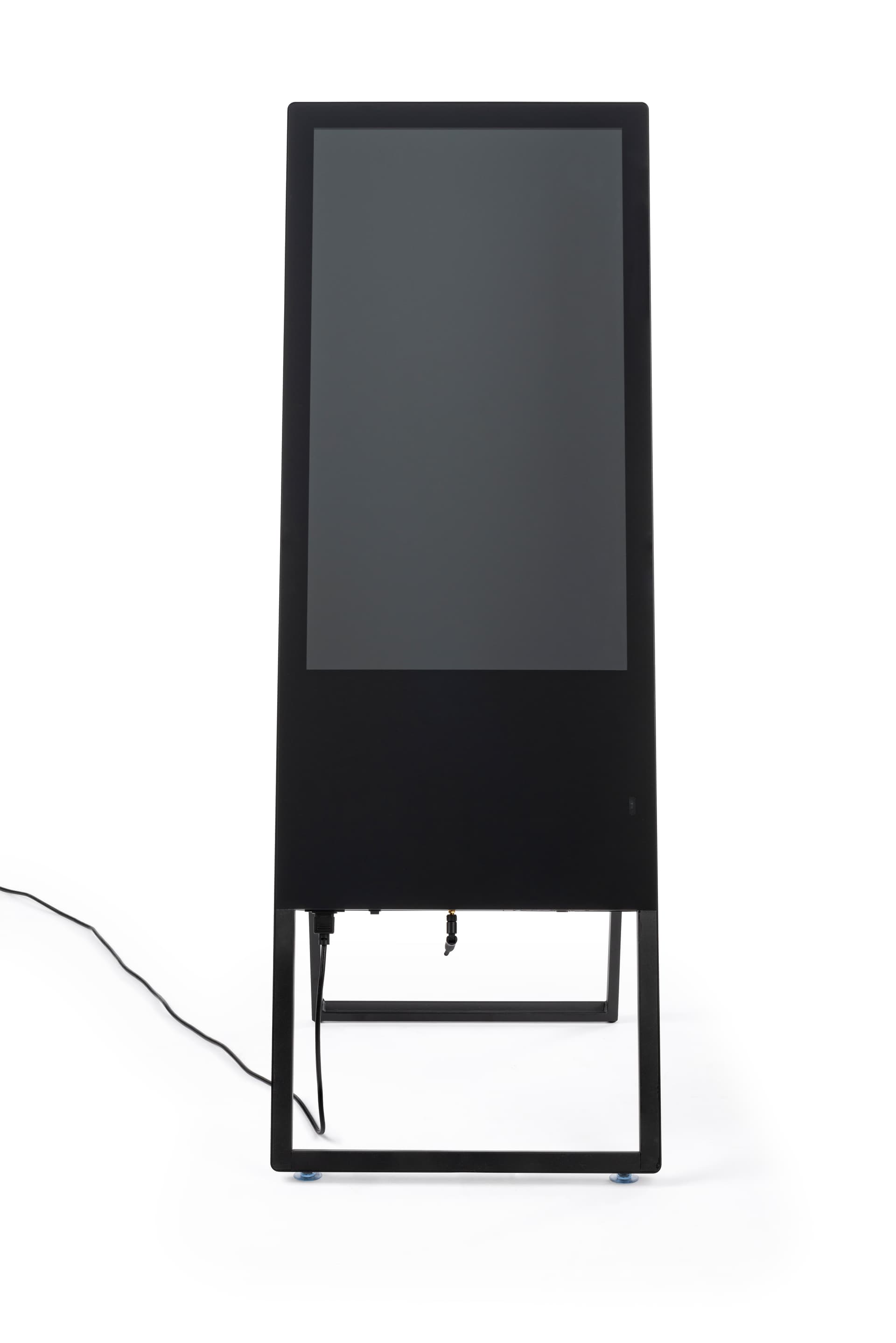 a frame digital sign with tempered glass screen