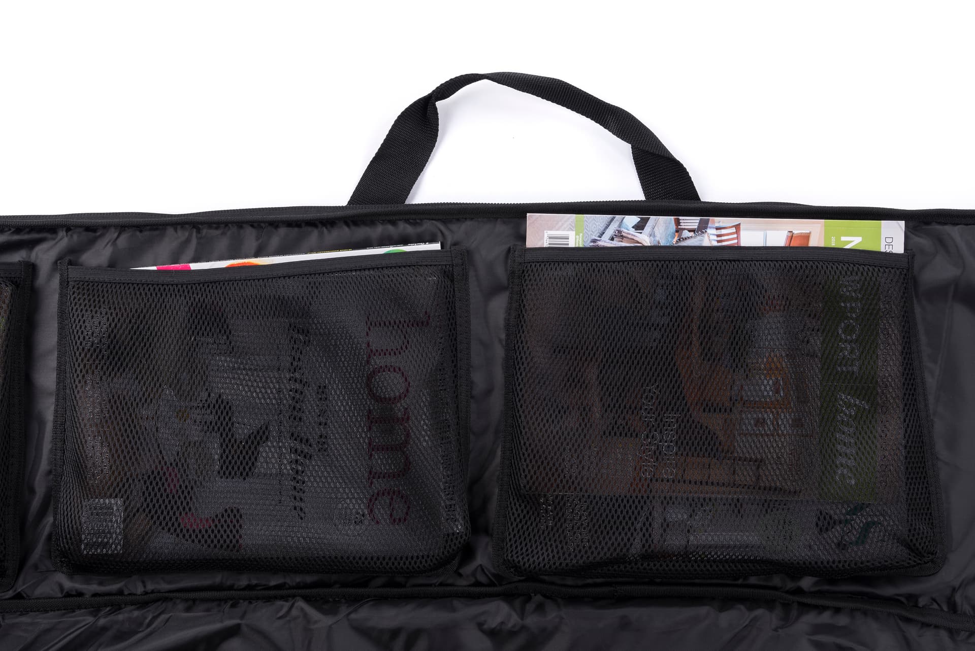 Literature stand carry bag with 11" by 8.5" magazine pockets