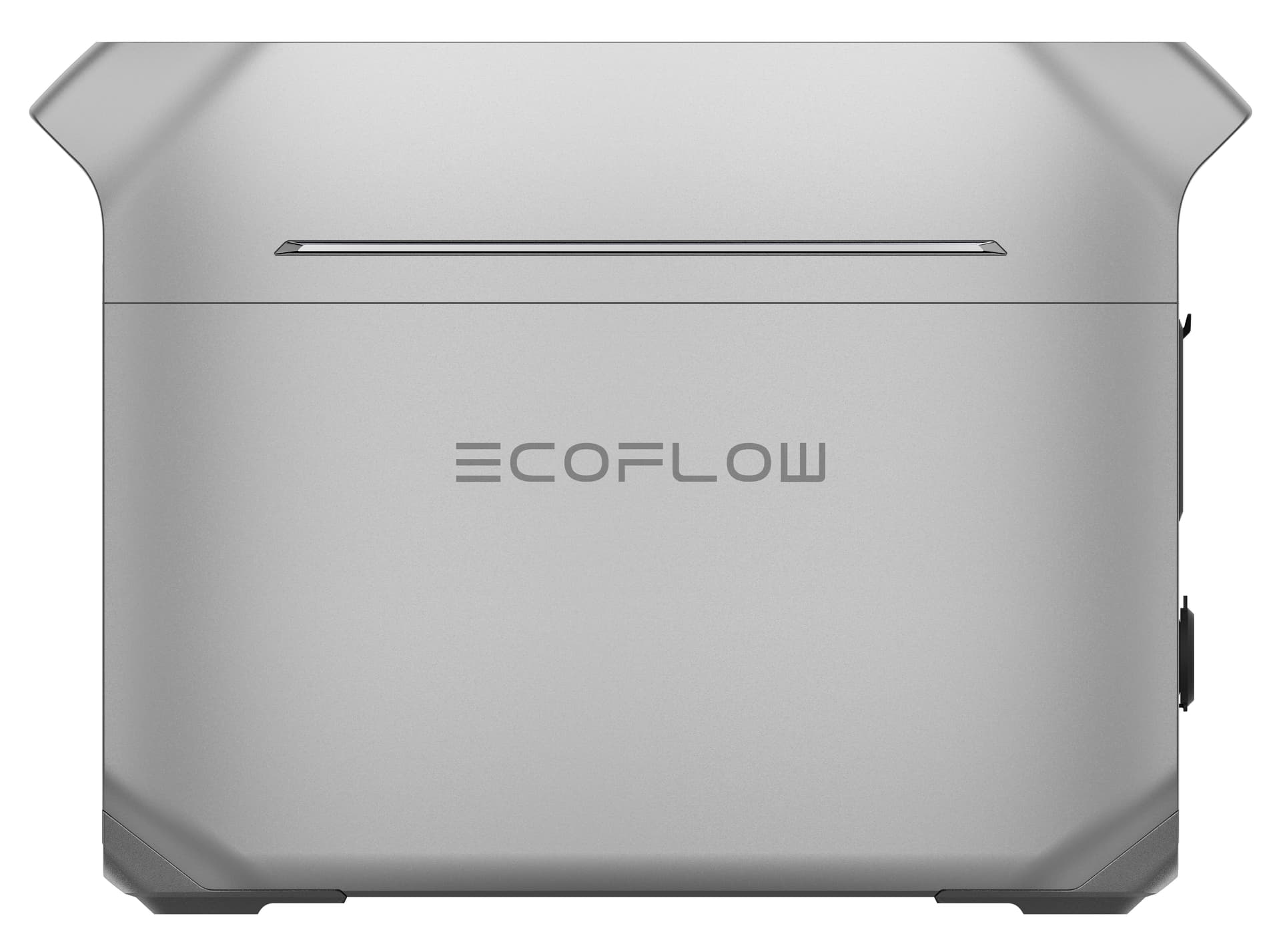 Rechargeable power supply with stealth gray color tones