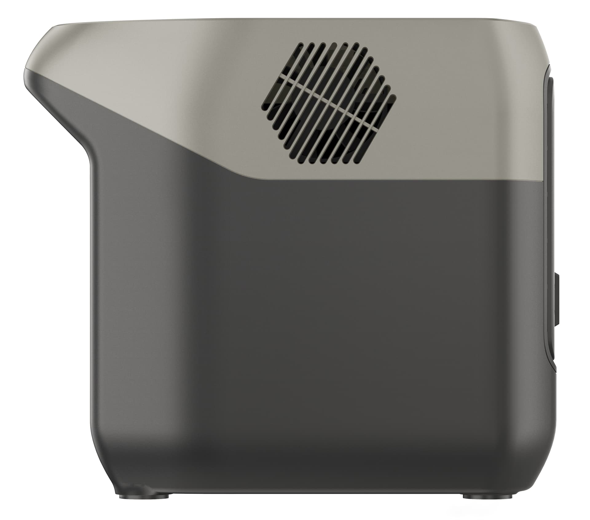 EcoFlow RIVER 2 Pro portable power station showcasing the side of the unit where the internal fans are located