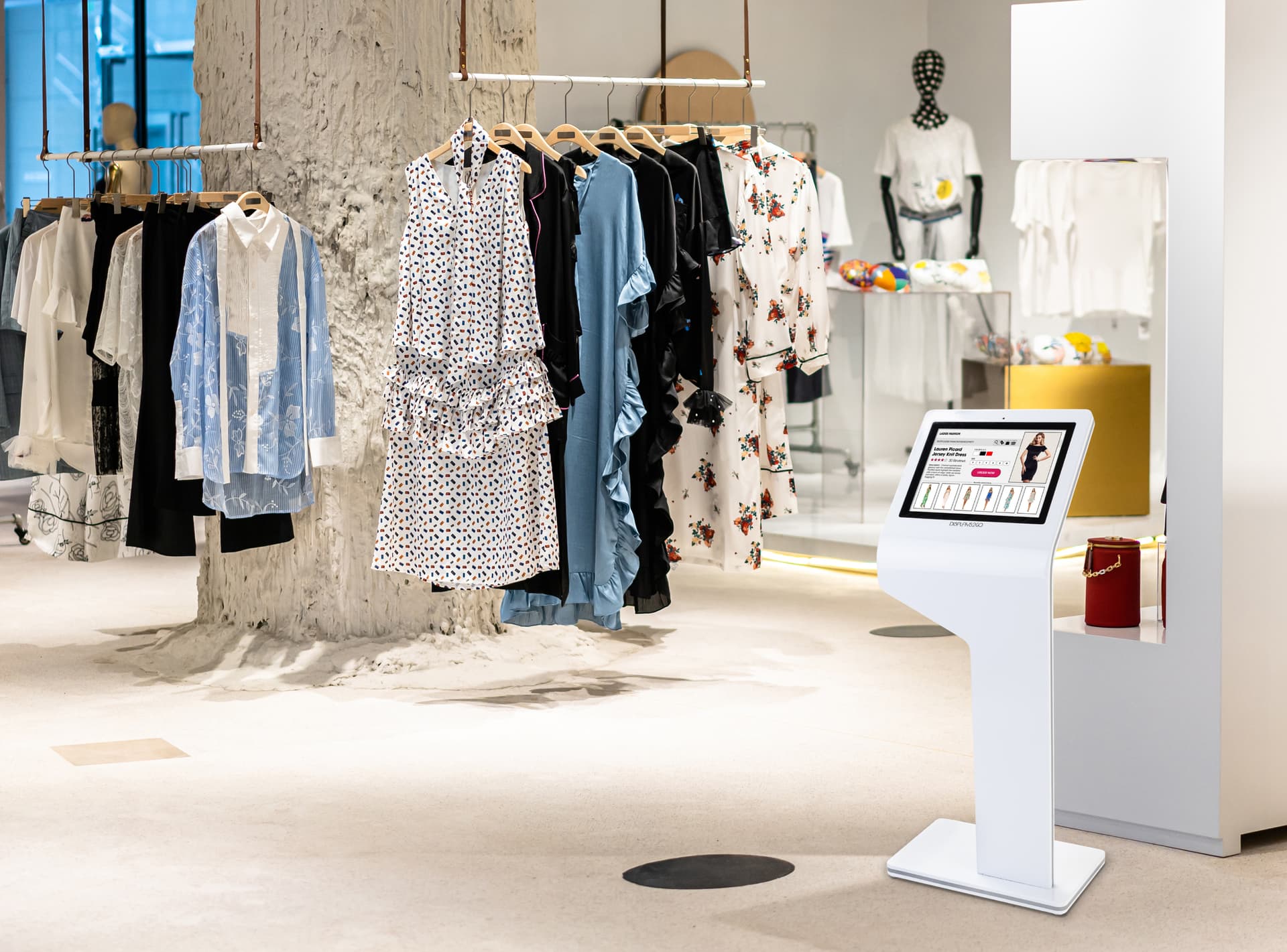 Touch screen interactive kiosk with camera supports image and audio files 