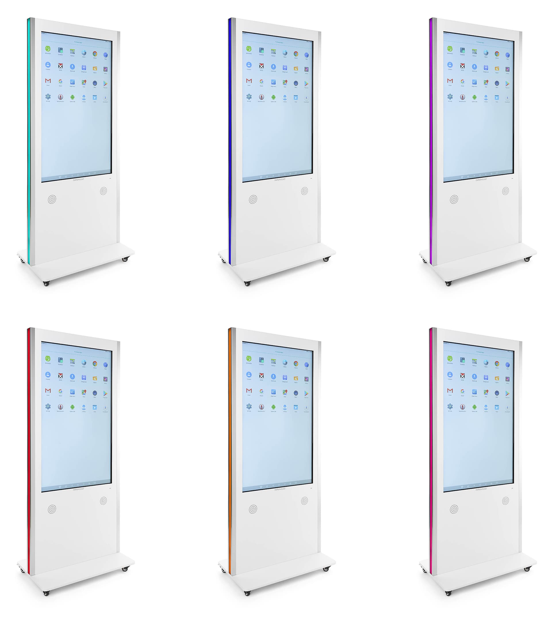Interactive Digital Display with a layout of the preset color changing feature of this unit