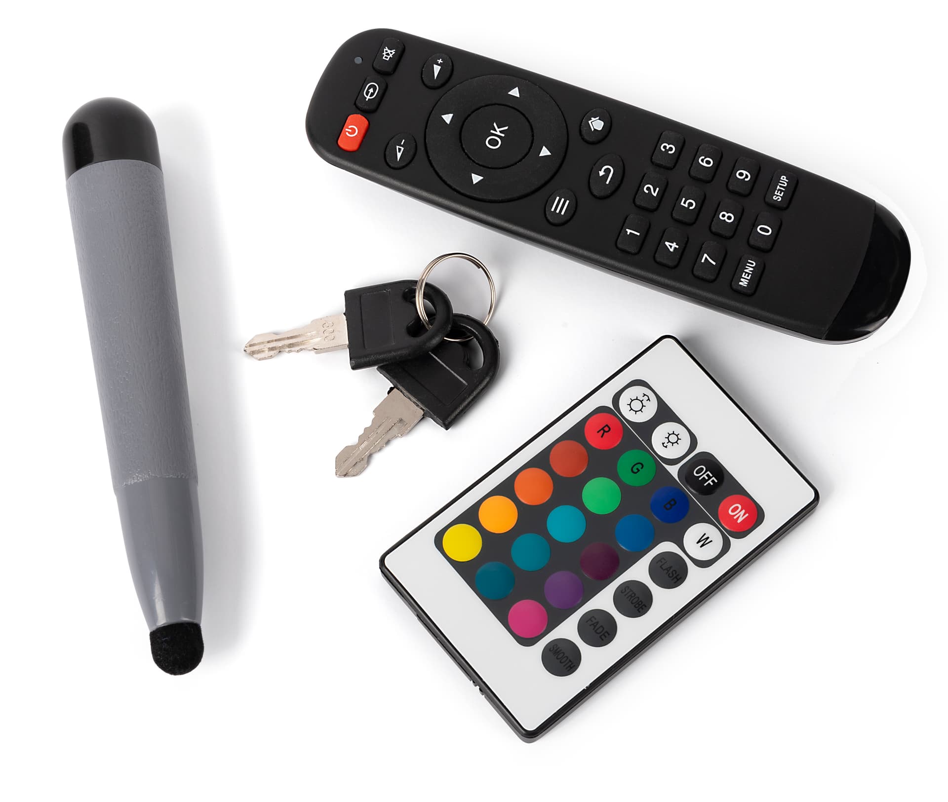Interactive Digital Display with a touch screen stylist, remote, and color changing remote included