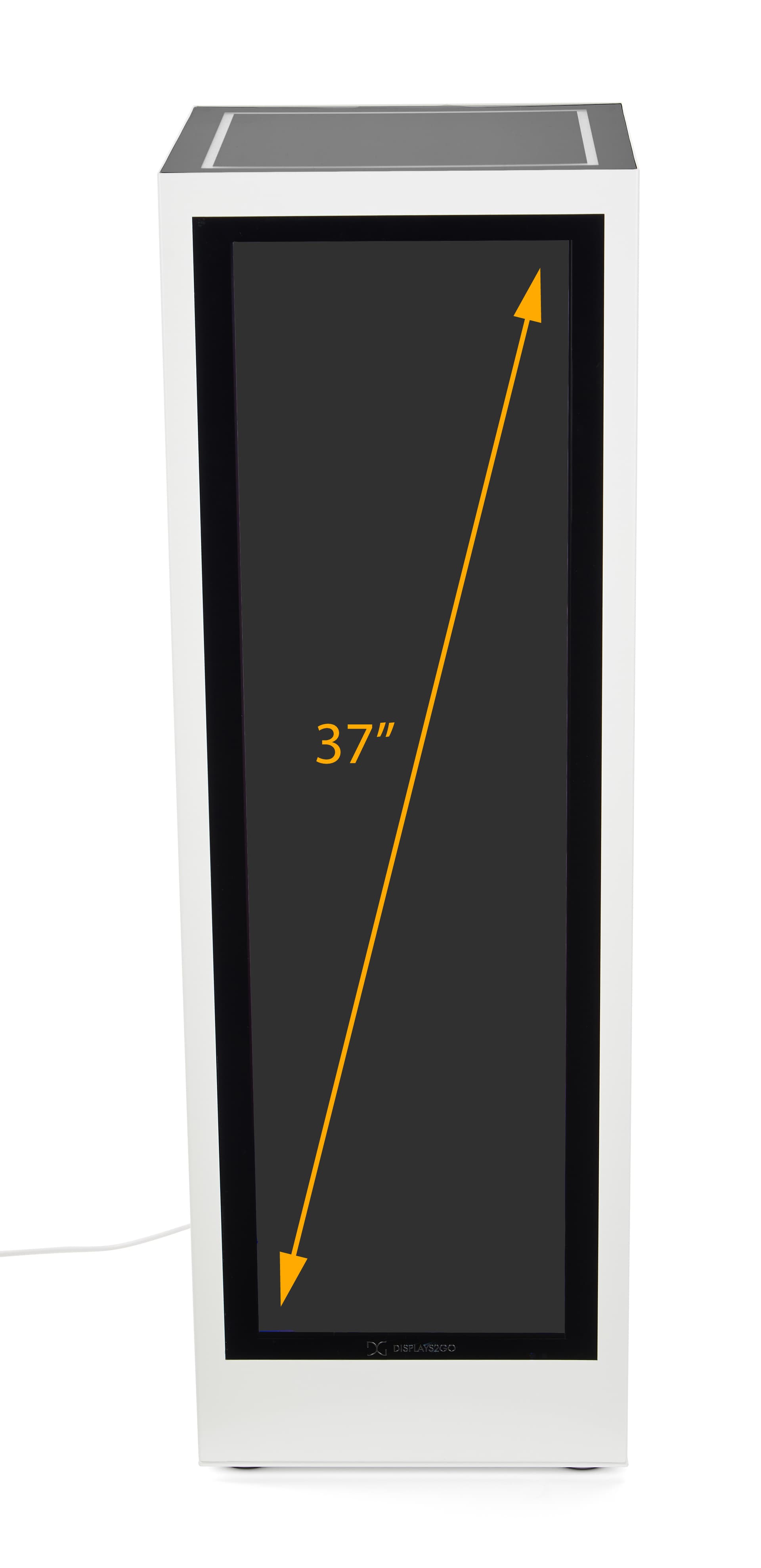 Pedestal display with digital sign with 37" LCD screen