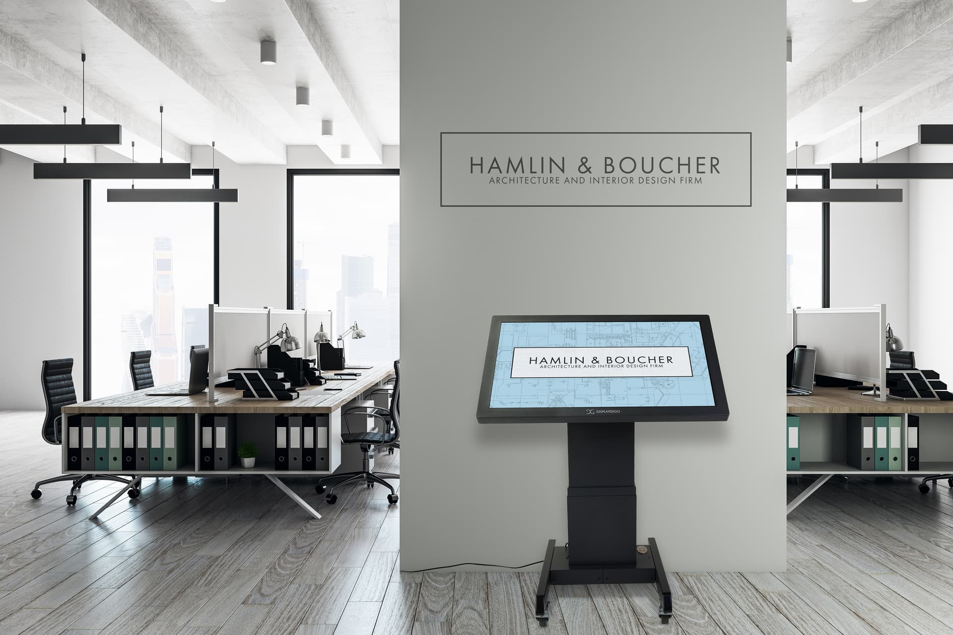 Tilting mobile flat panel stand with 265 pound maximum weight capacity 