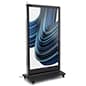 43"-75" Non-Touch Digital Poster Kiosk, Single Sided, Android OS, Caster Wheels