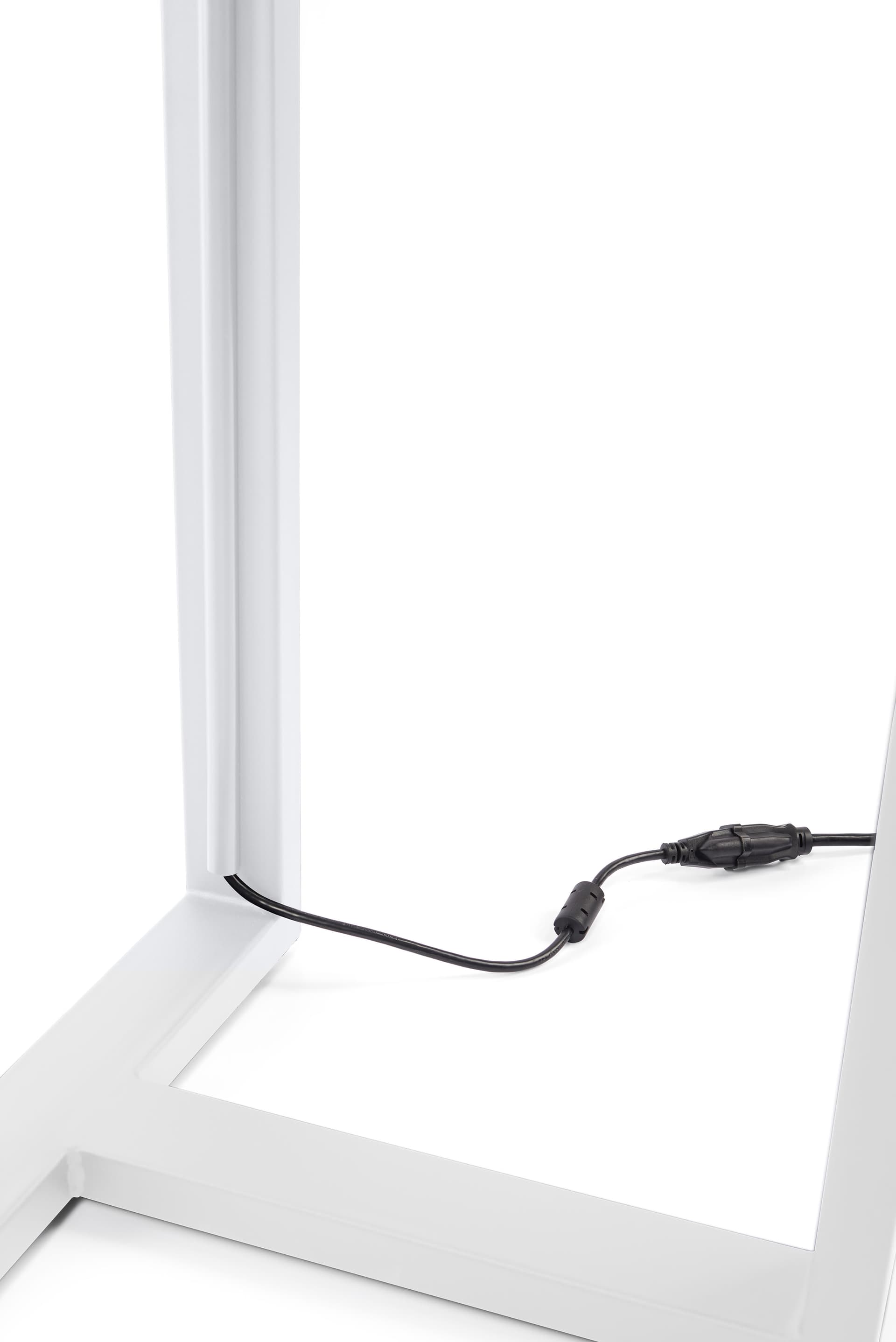 Interactive touch screen kiosk with concealed cable management 