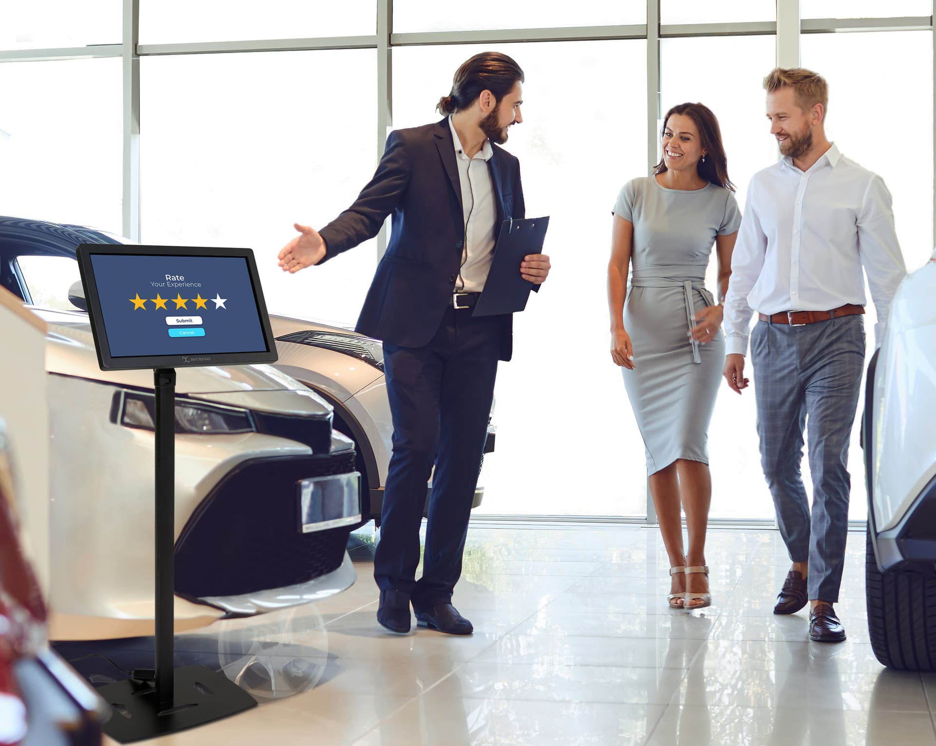 22" height adjustable touch kiosk tilting and rotating mounting bracket