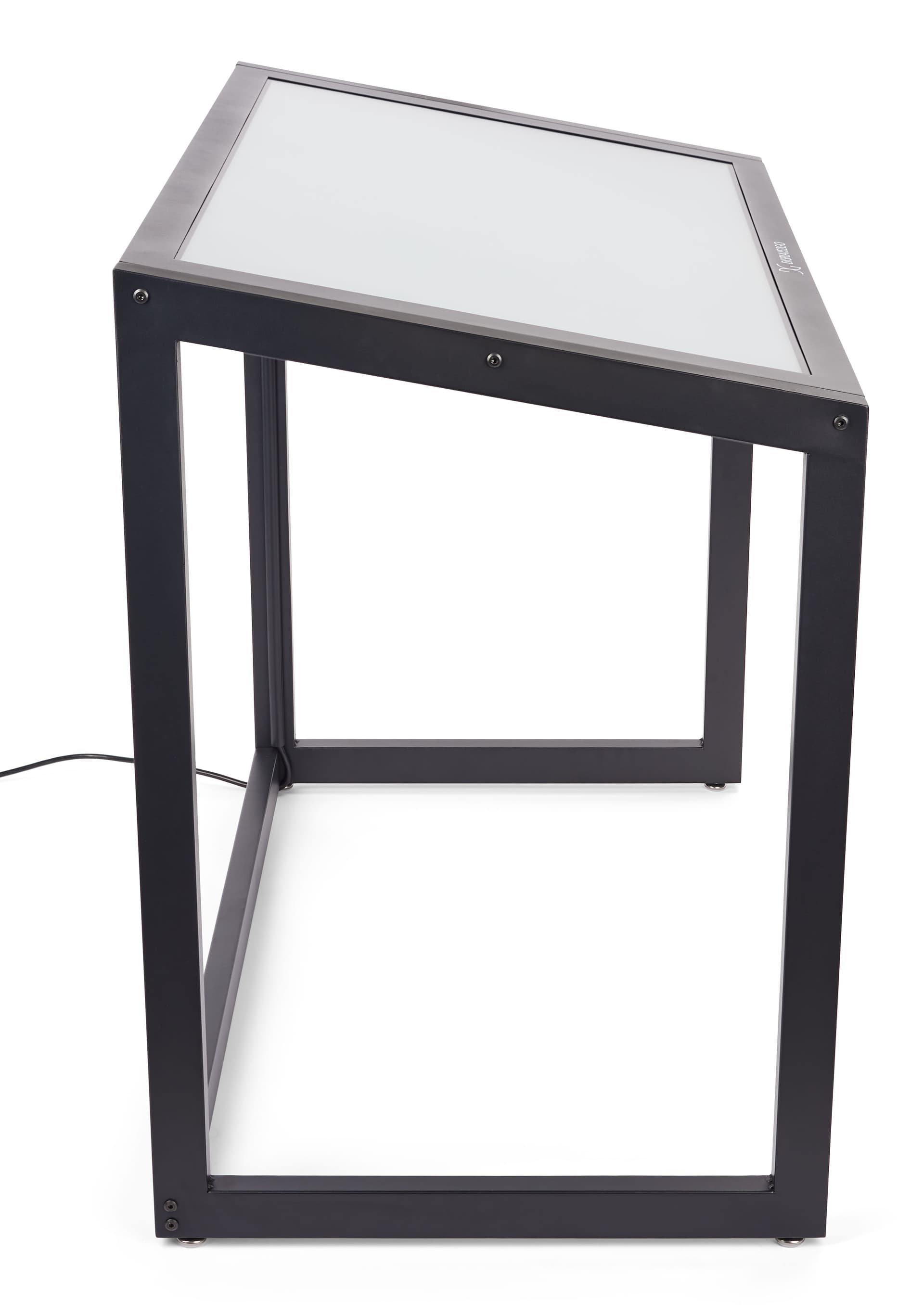 Accessible touch screen table with sturdy powder coated steel frame
