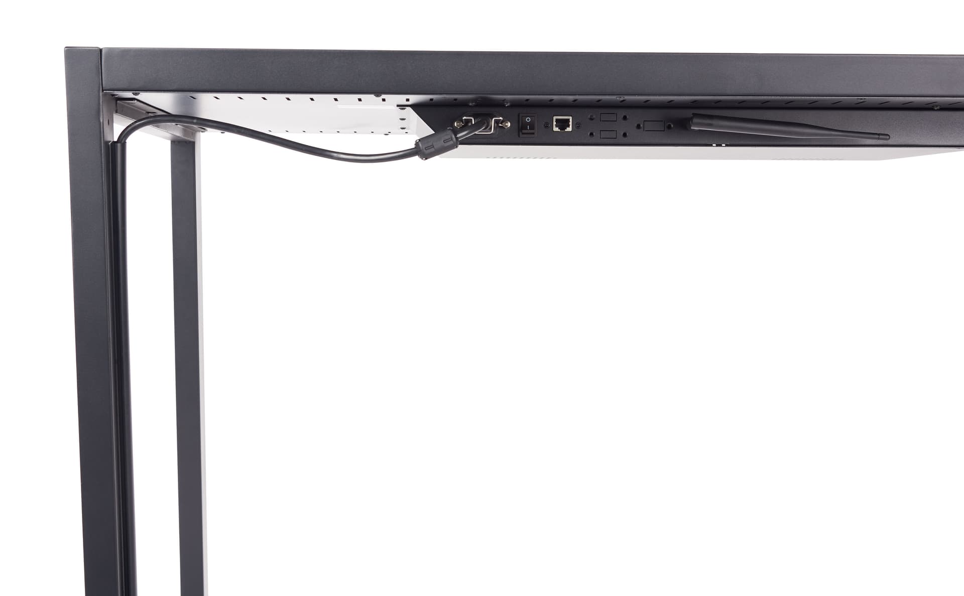 Accessible touch screen table with sleek cable management 