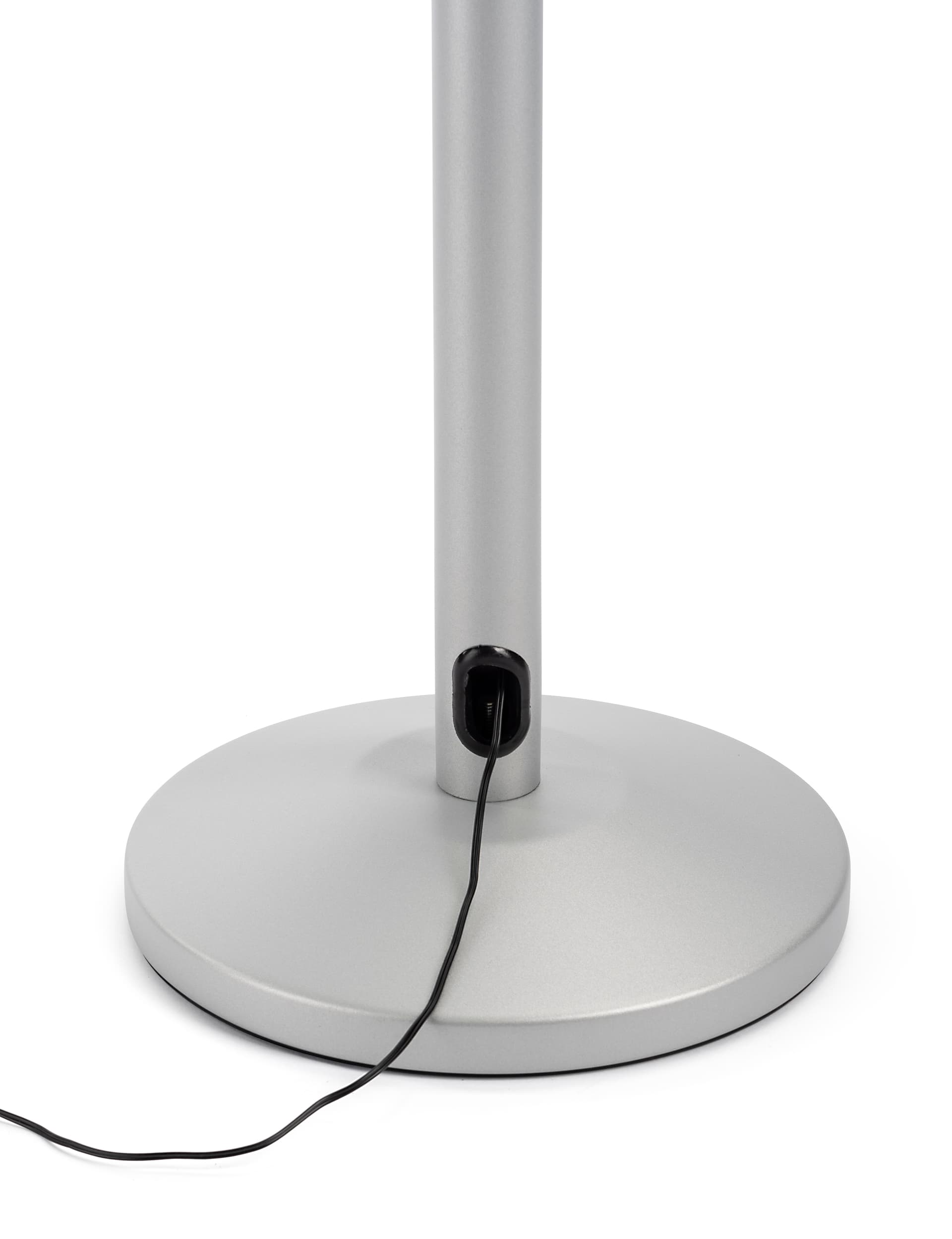 Non-contact body temperature screening kiosk with cable management built into stand