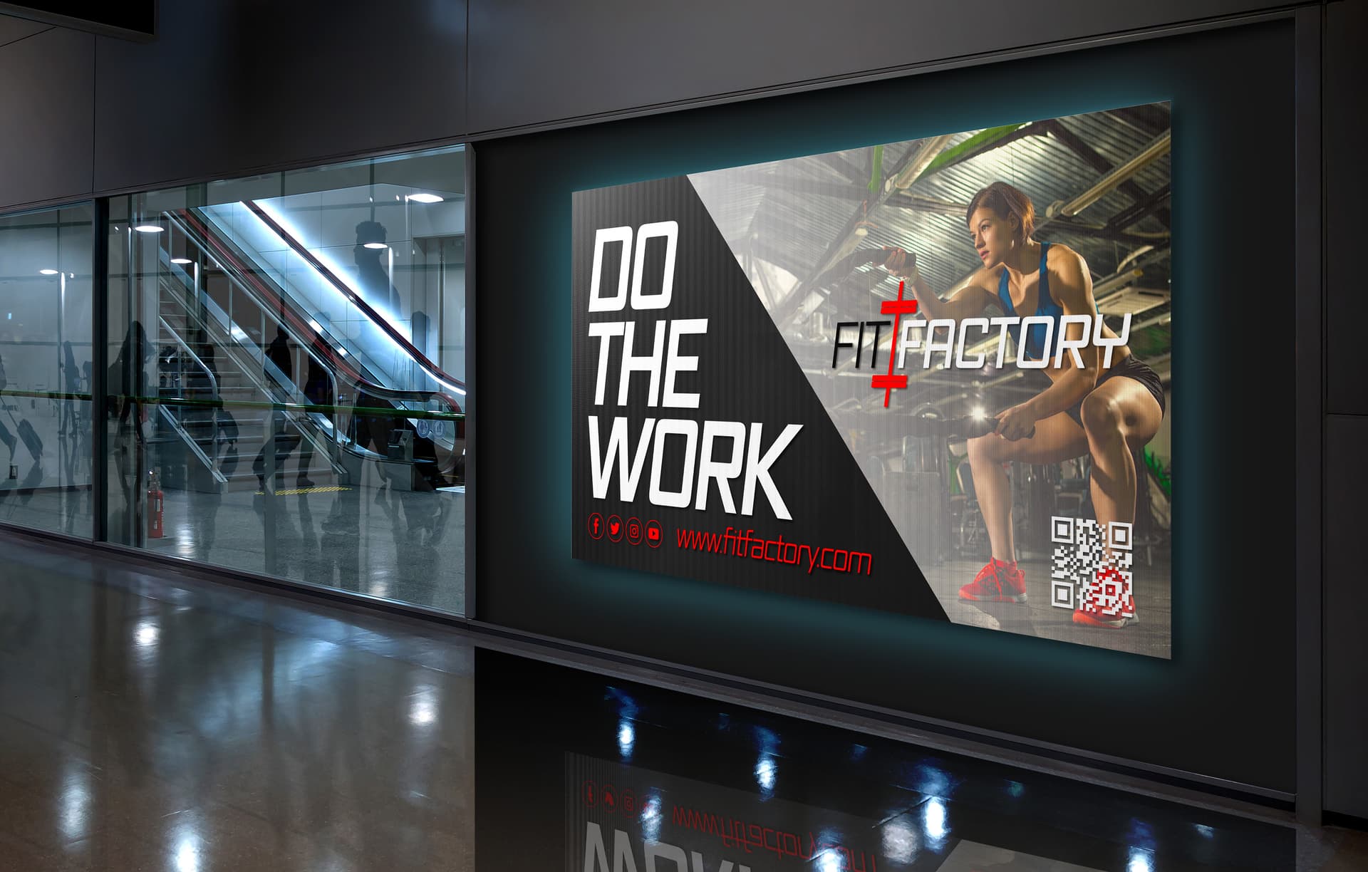 LED video wall with high brightness and high contrast
