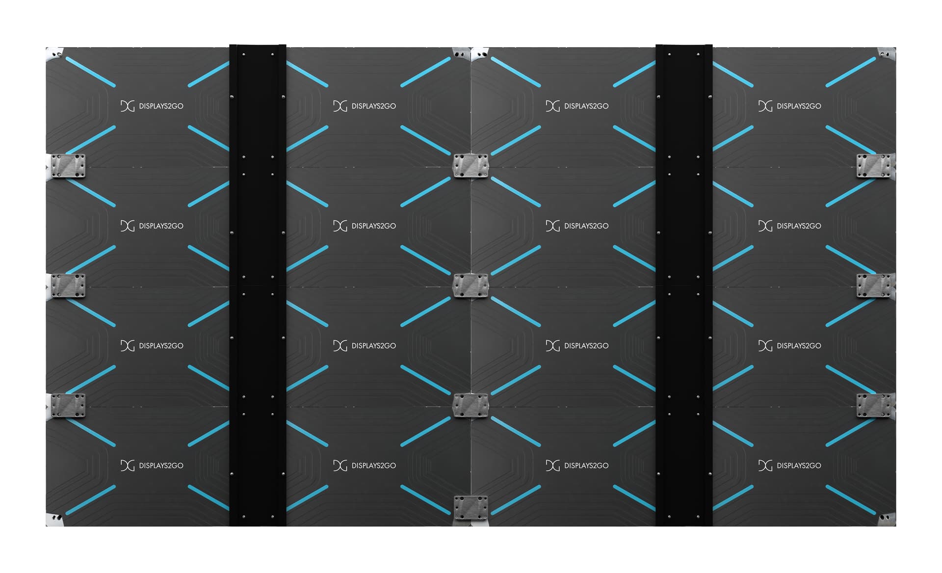 LED video wall with a weight of 230.4 pounds
