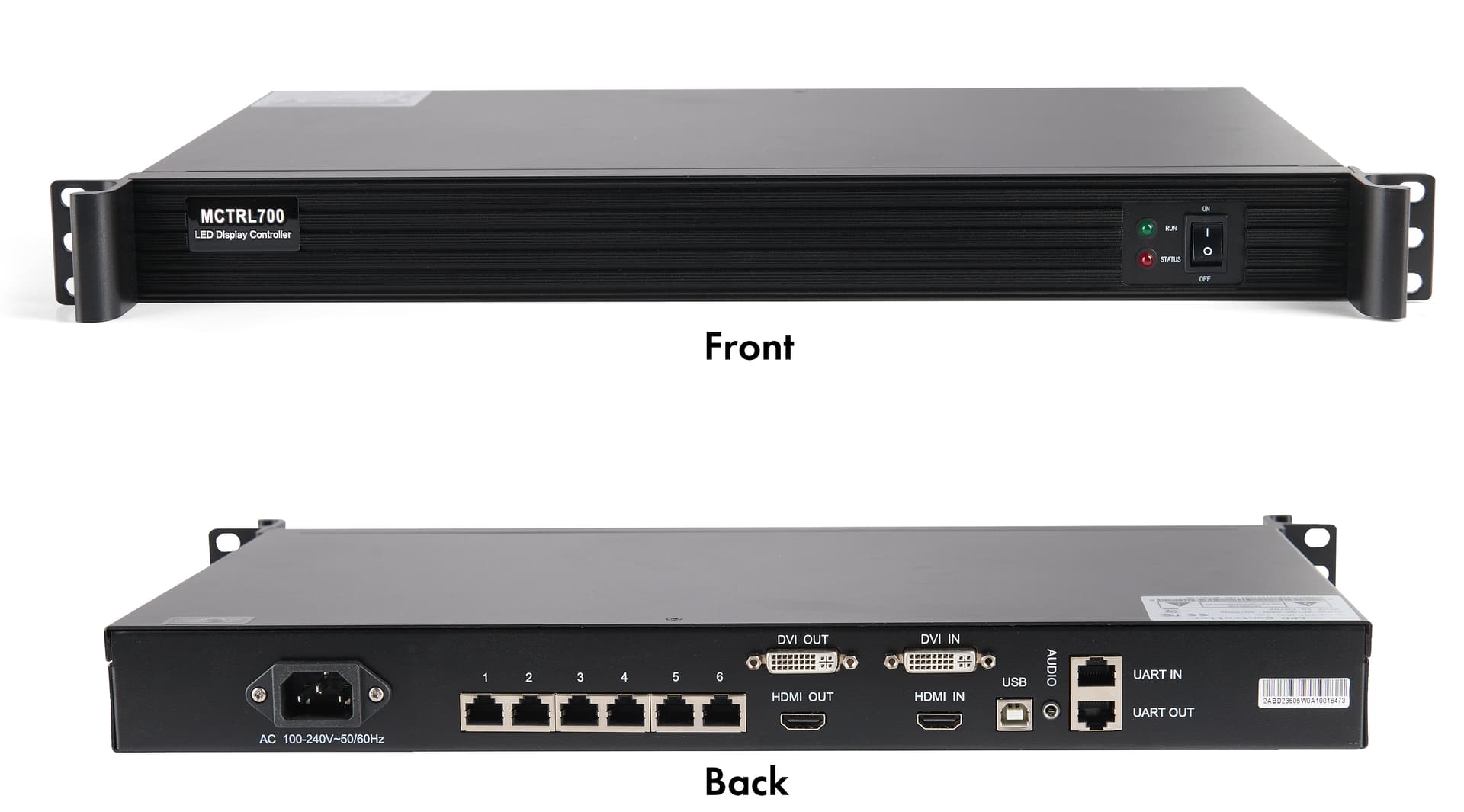 LED video wall with NovaStar controller and operating system