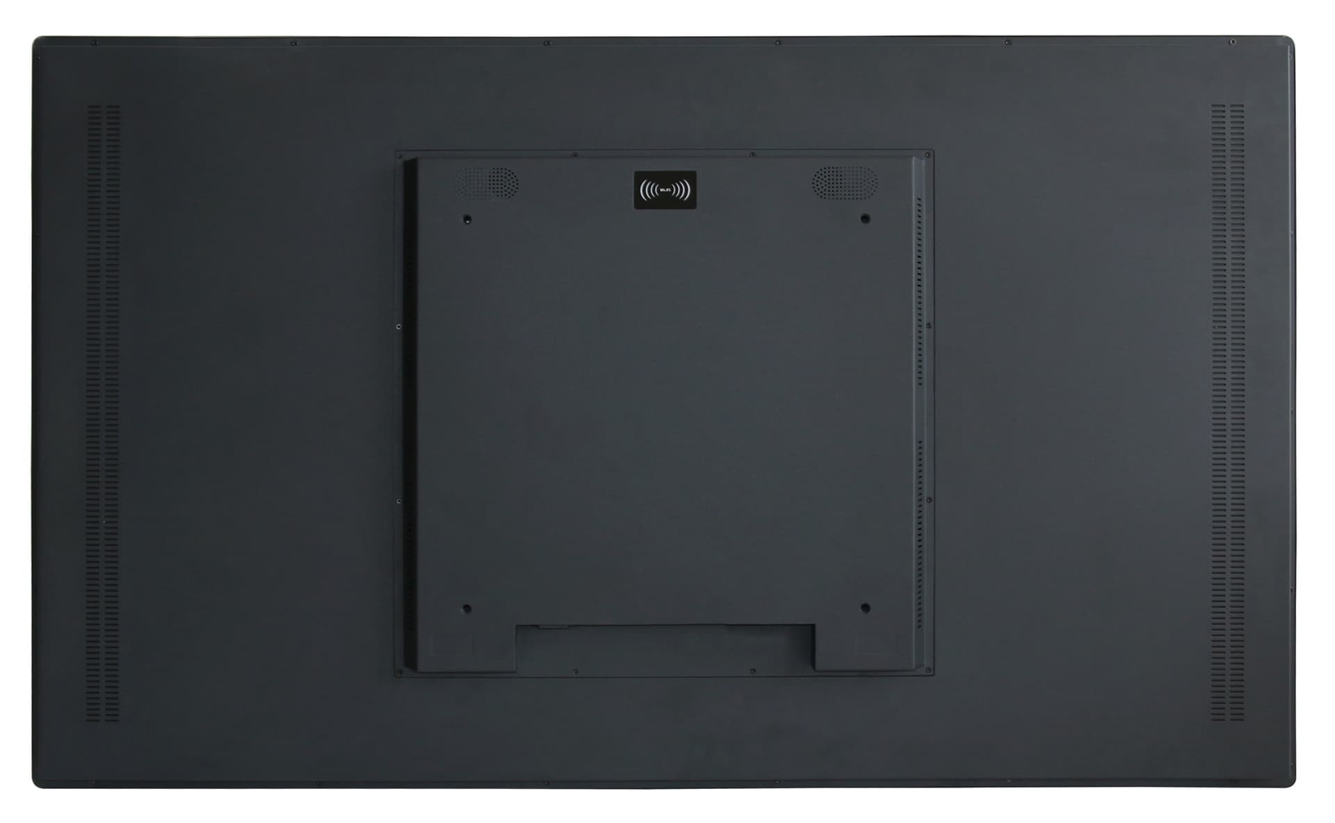 Touch screen wall display with overall weight of 68 pounds