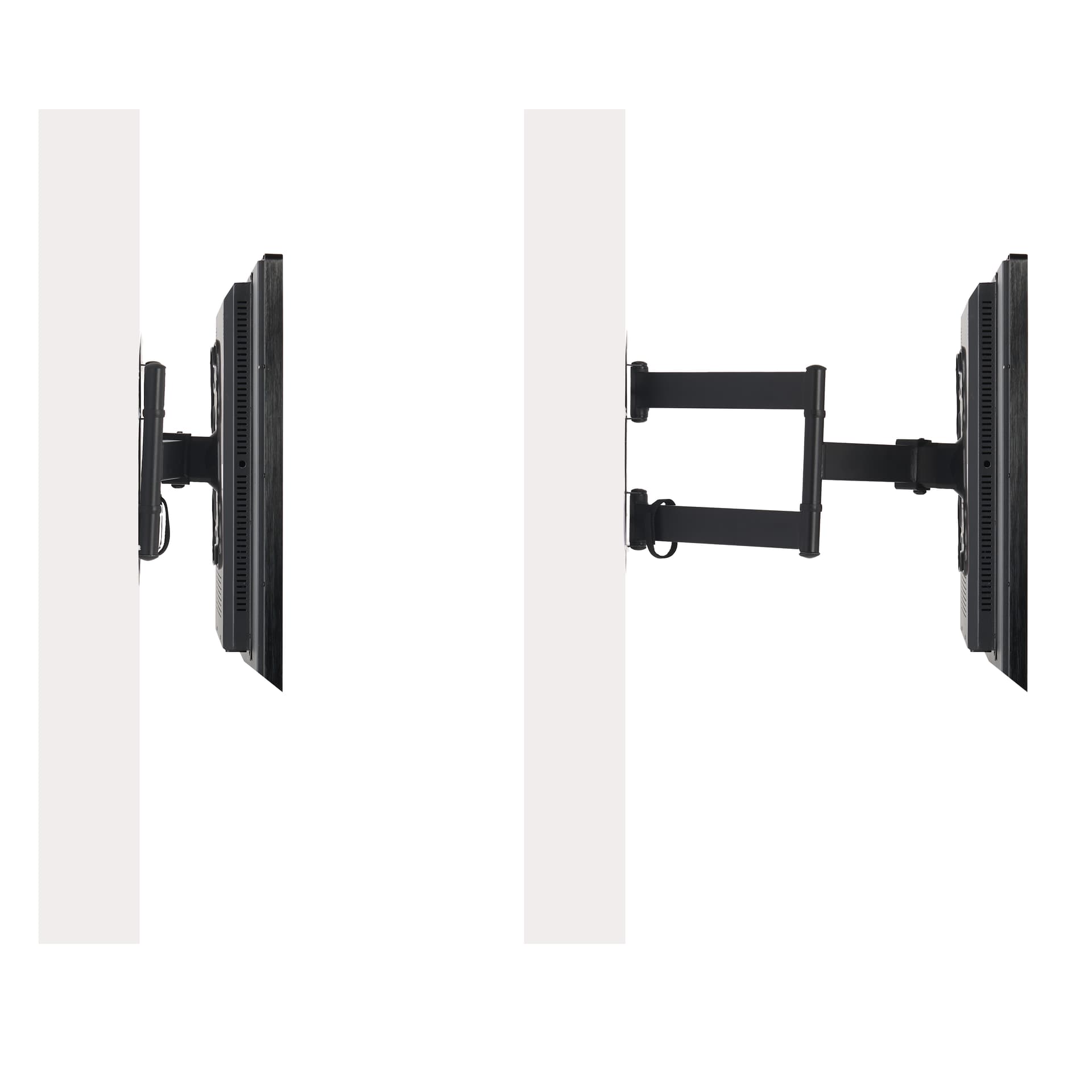 Wall mount touch screen monitor with adjustable wall mount