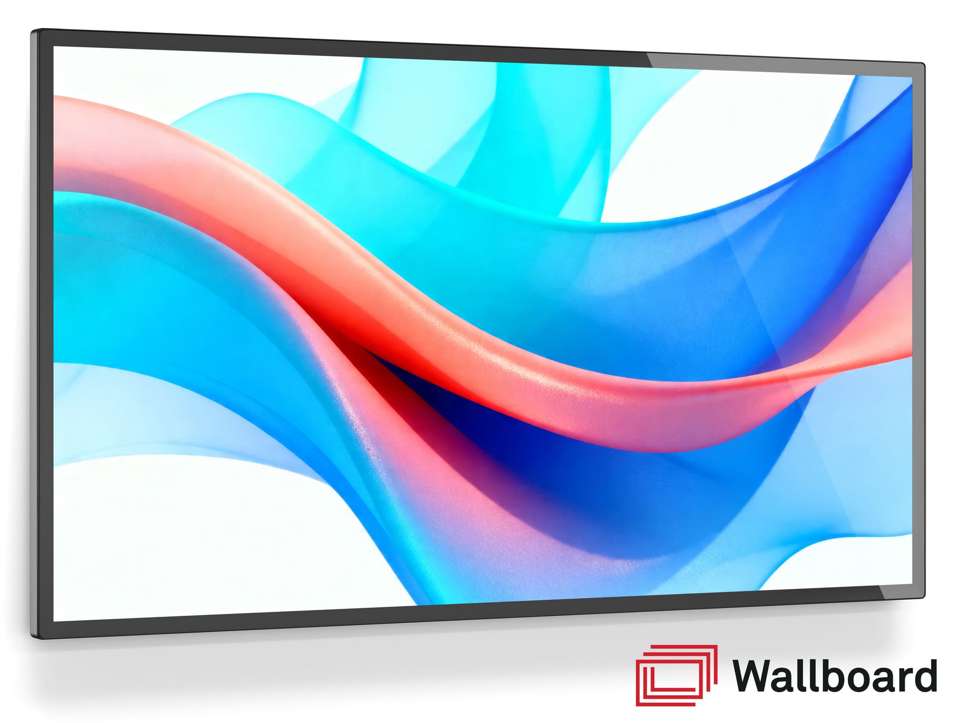Wall mount touch screen monitor with 55 inch LCD screen size
