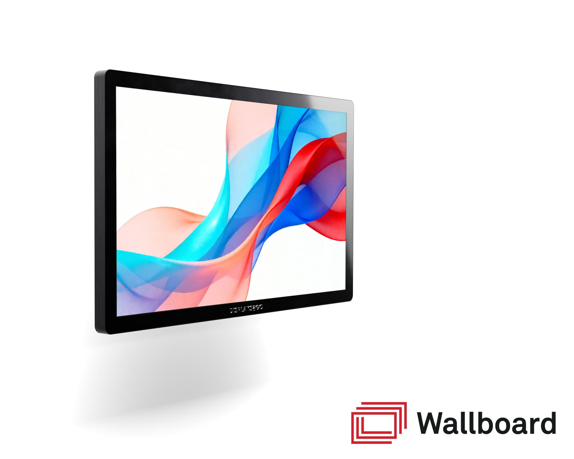 Wall mount touch screen monitor with wallboard software
