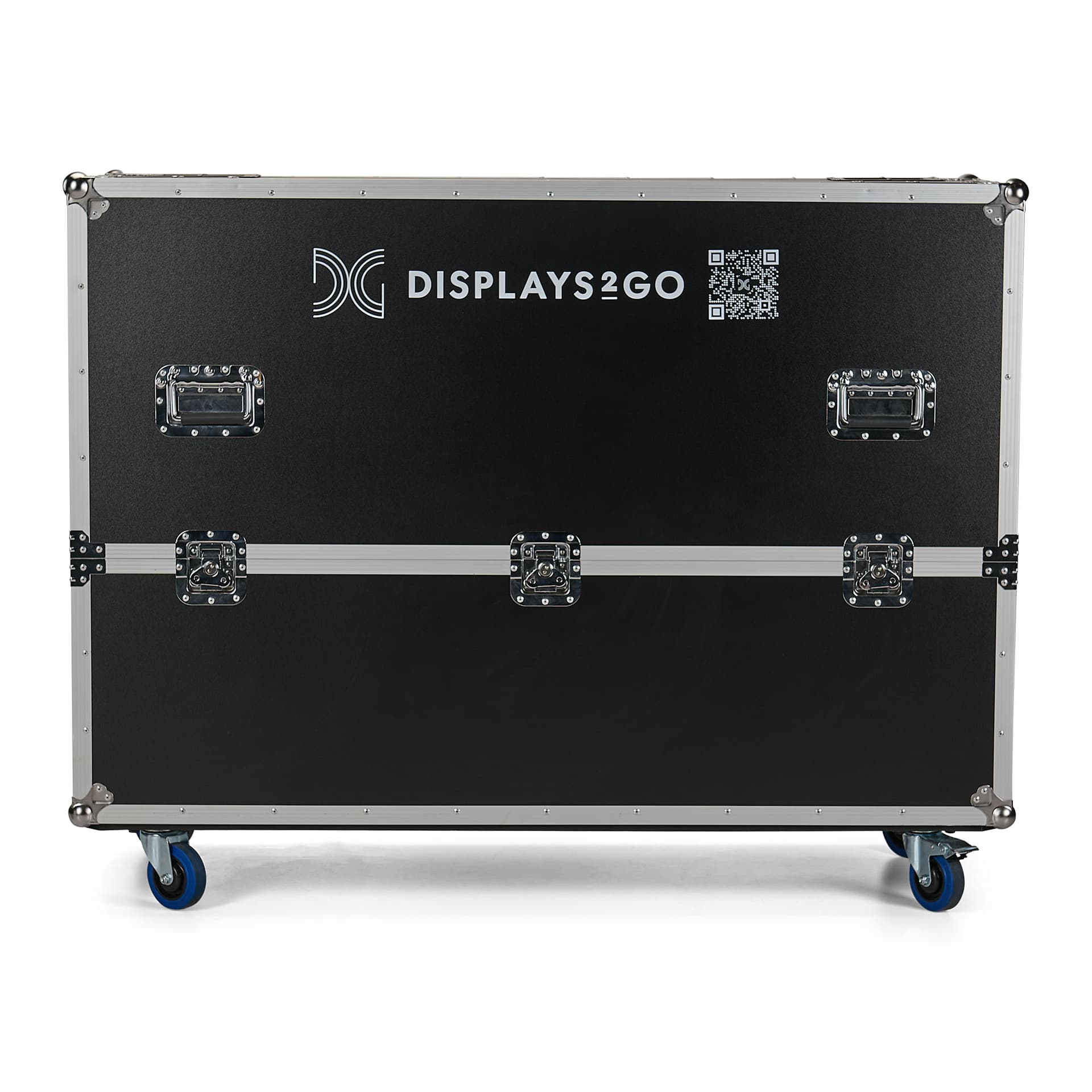 Storage case comes with heavy-duty casters for easy mobility