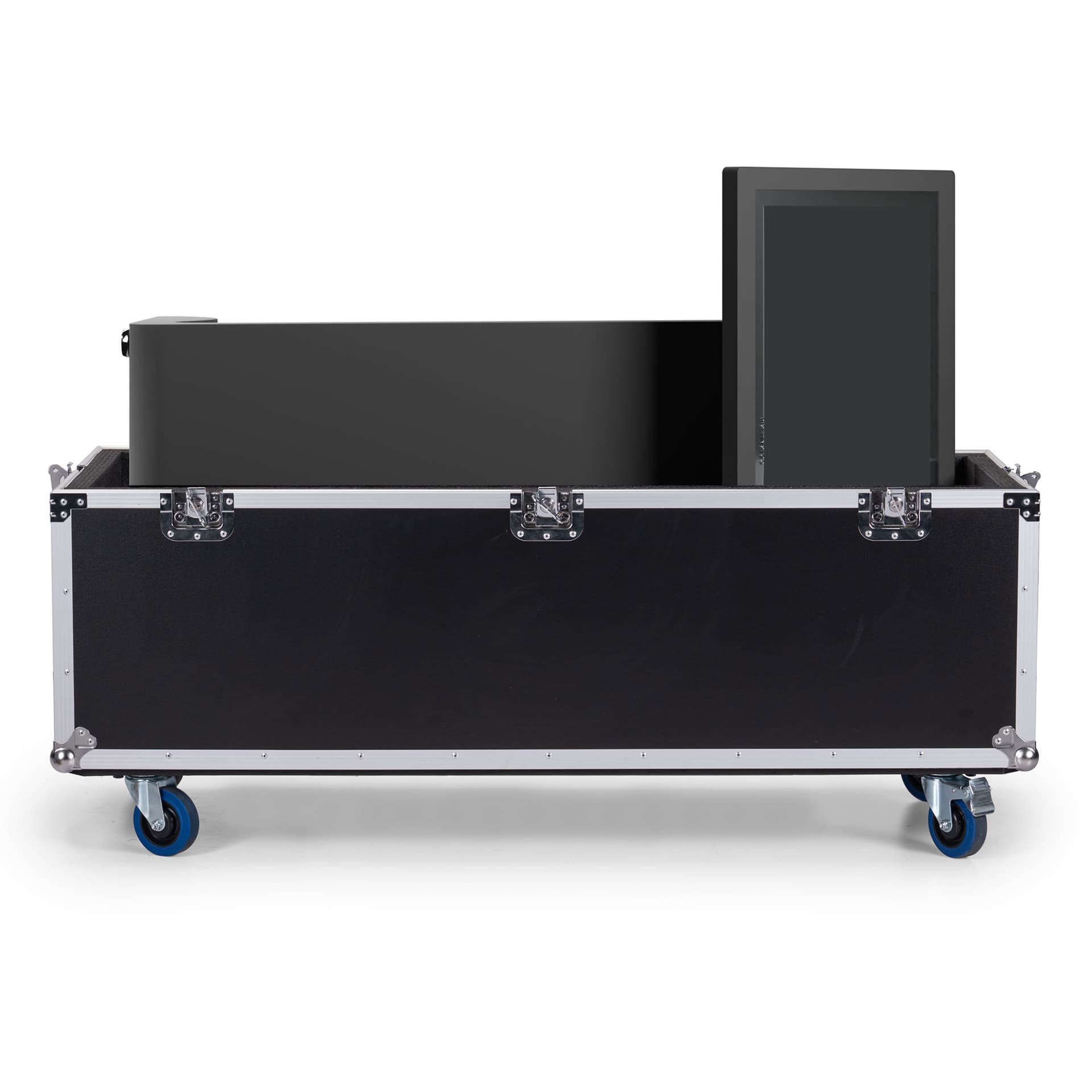 Storage case shown with DK032TL digital kiosk loaded on its side