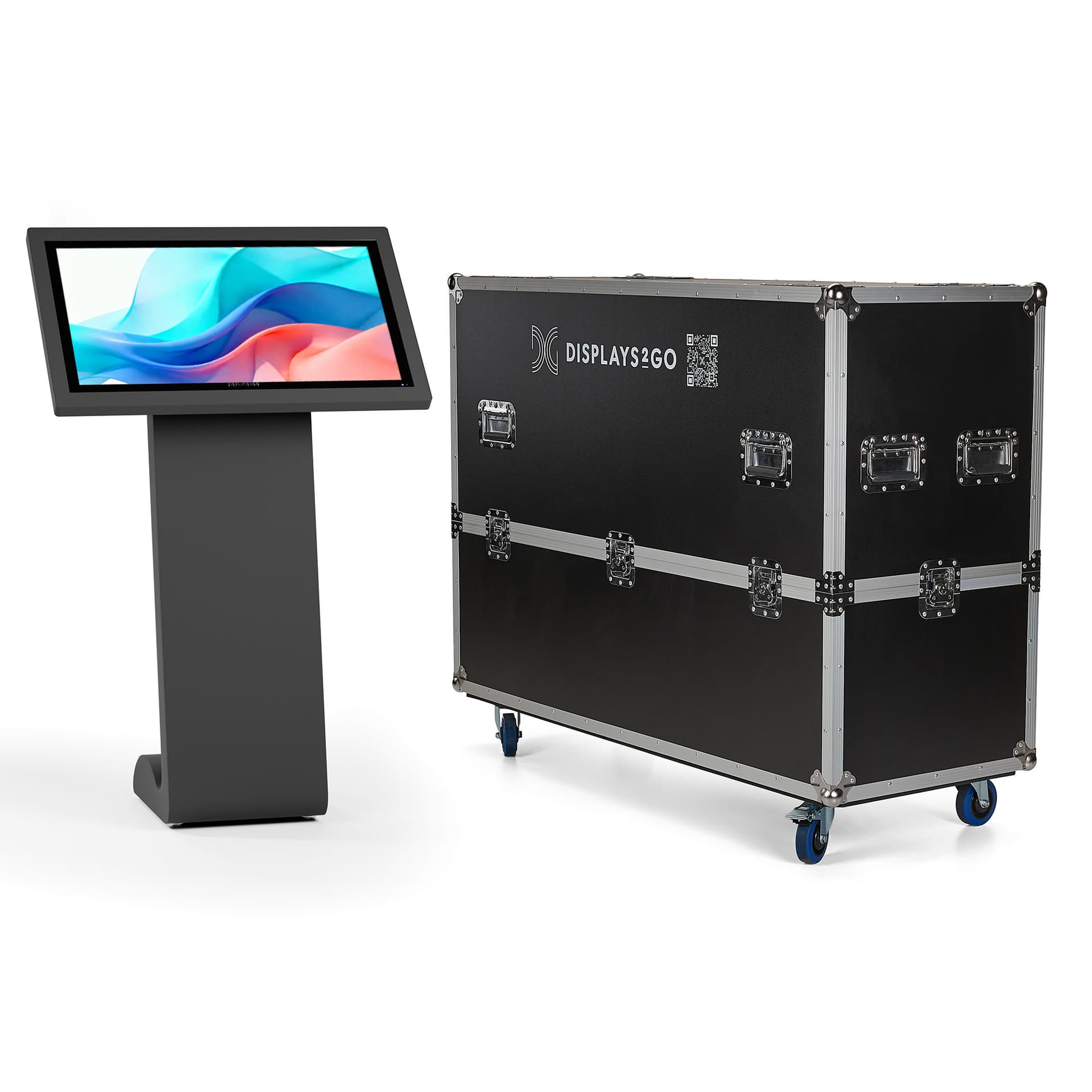 Storage case protects our DK032TL series kiosks during local transport
