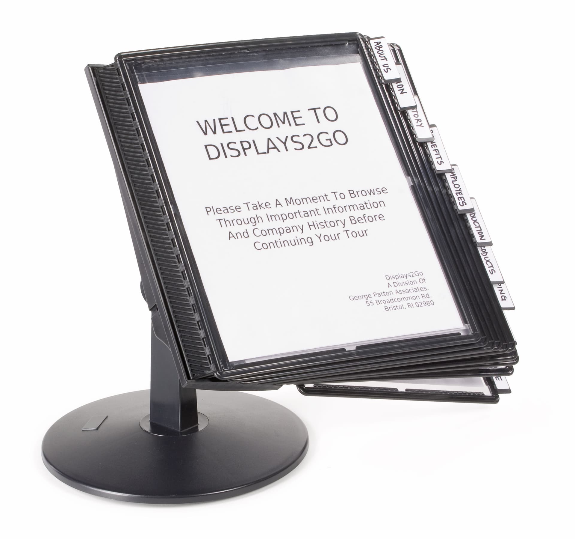 Desktop Reference Guide | (10) Double-Sided Pockets | Displays2Go