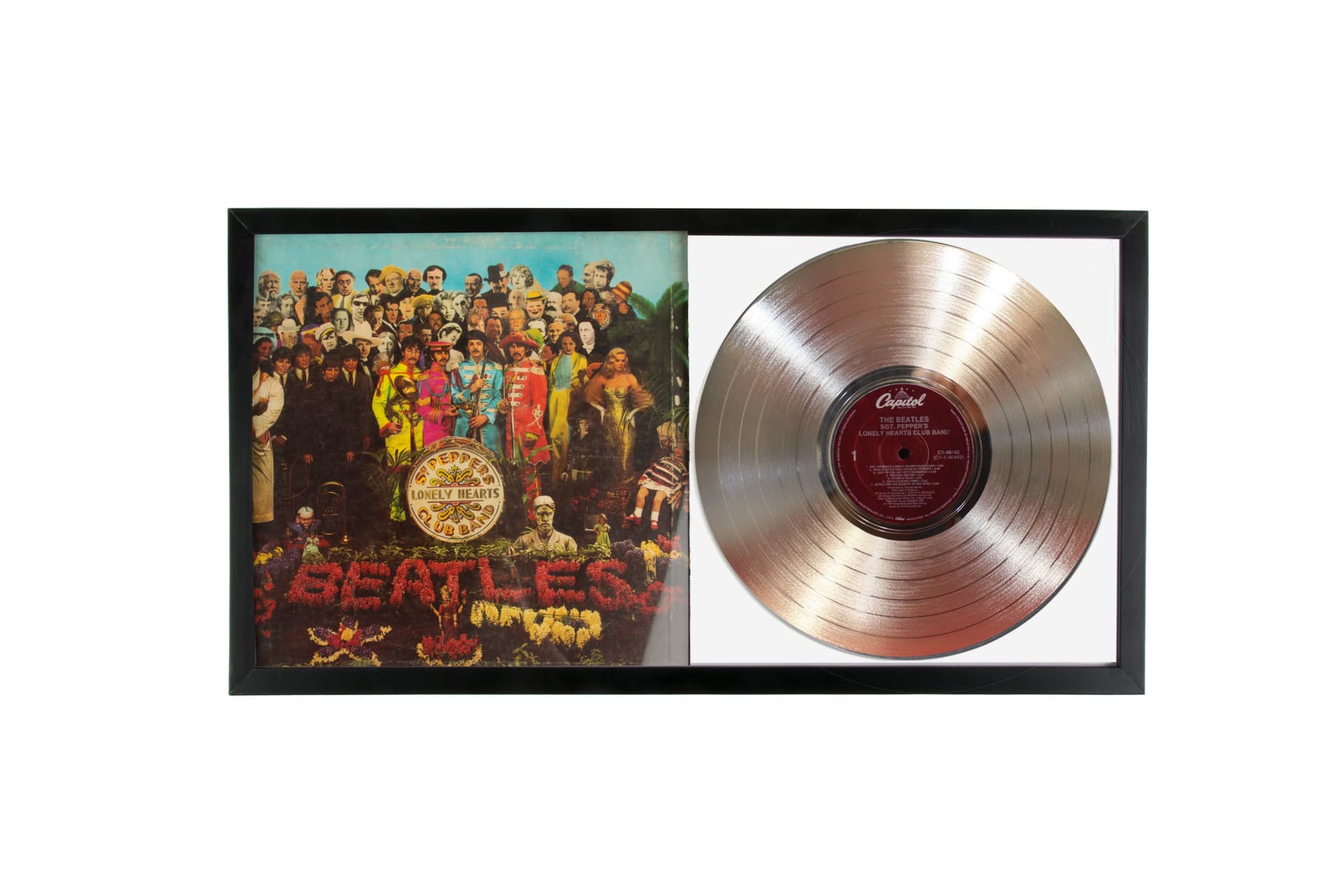 Double LP Frame | Includes Record Holder & Multi-Photo Mat | Displays2Go