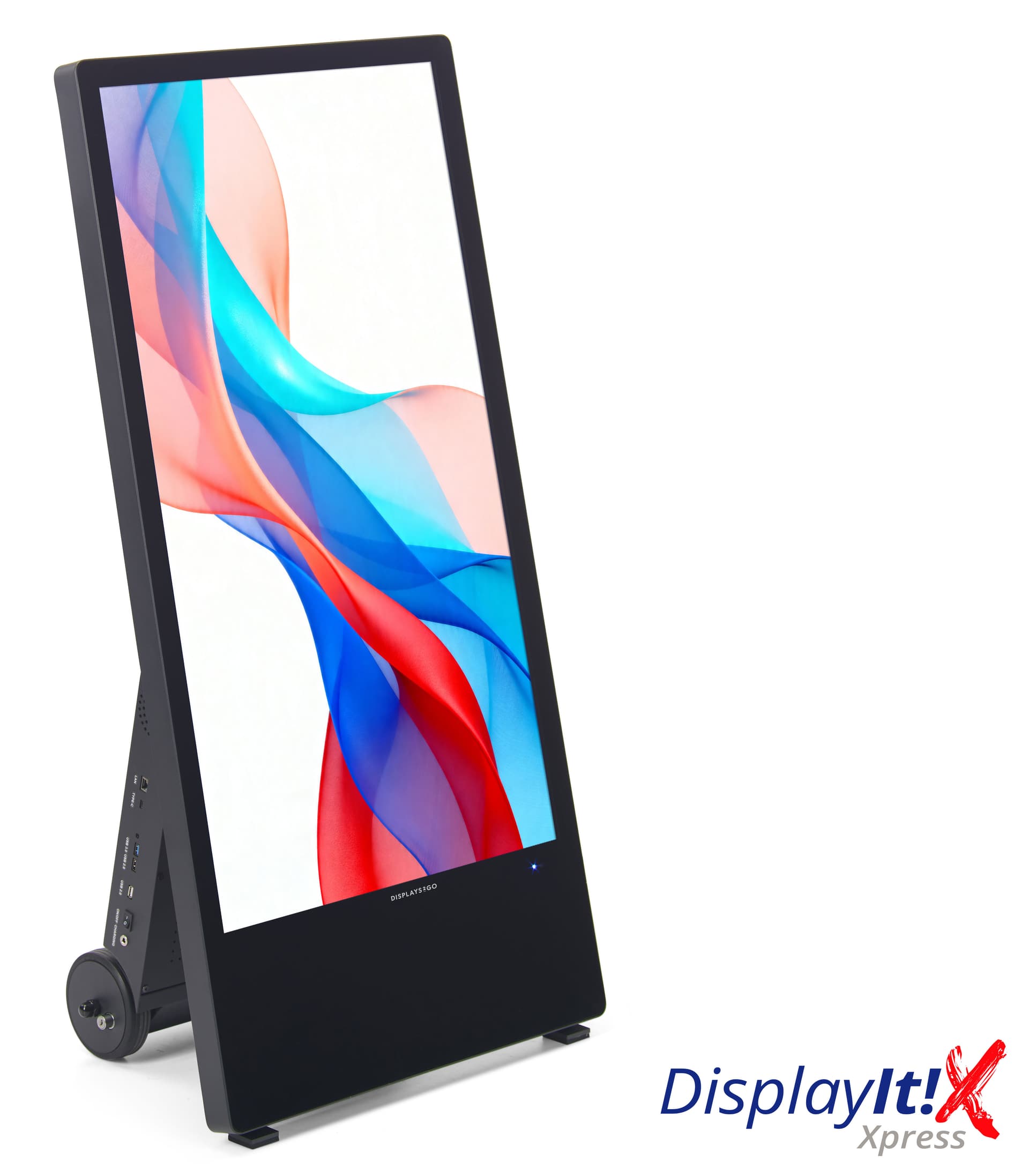 Indoor Mobile Digital Signage A-Frame with rechargeable battery