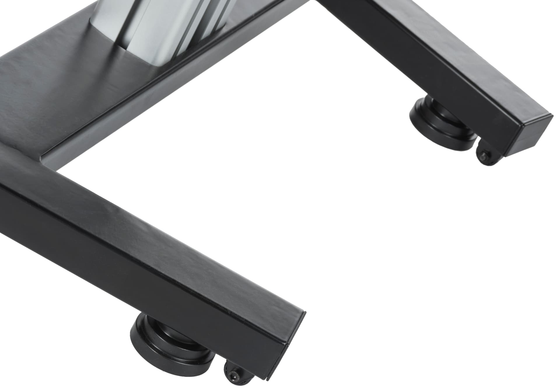 Dual Screen Floor Stand, Micro-height Adjustable Feet