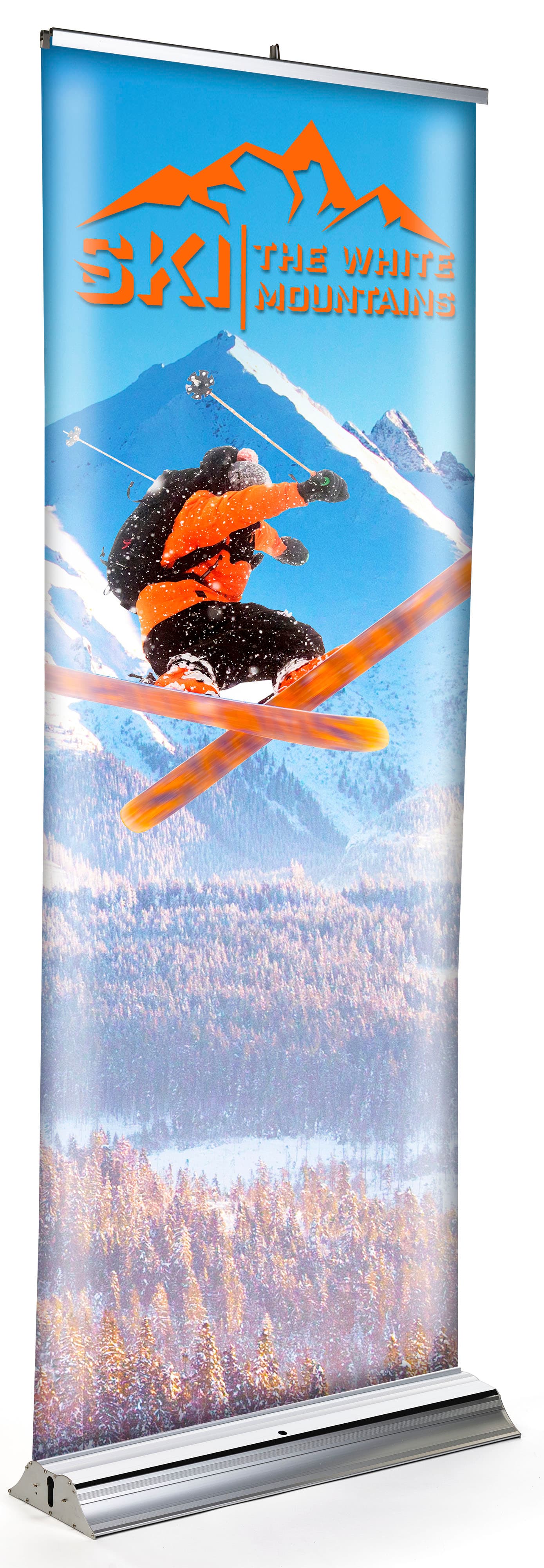 Replacement backer panel for 3d banner stands features uv digital printing 