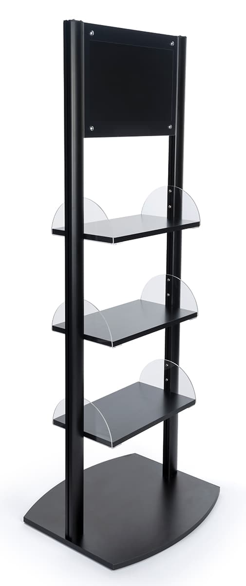 21.5" screen digital sign merchandising shelves