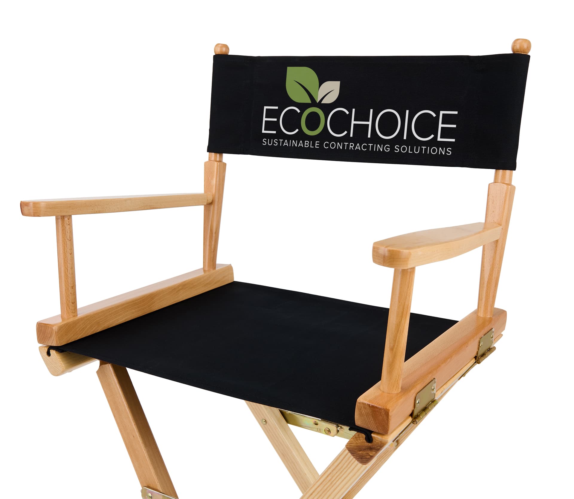Custom directors chair with overall weight of 13 lbs. 